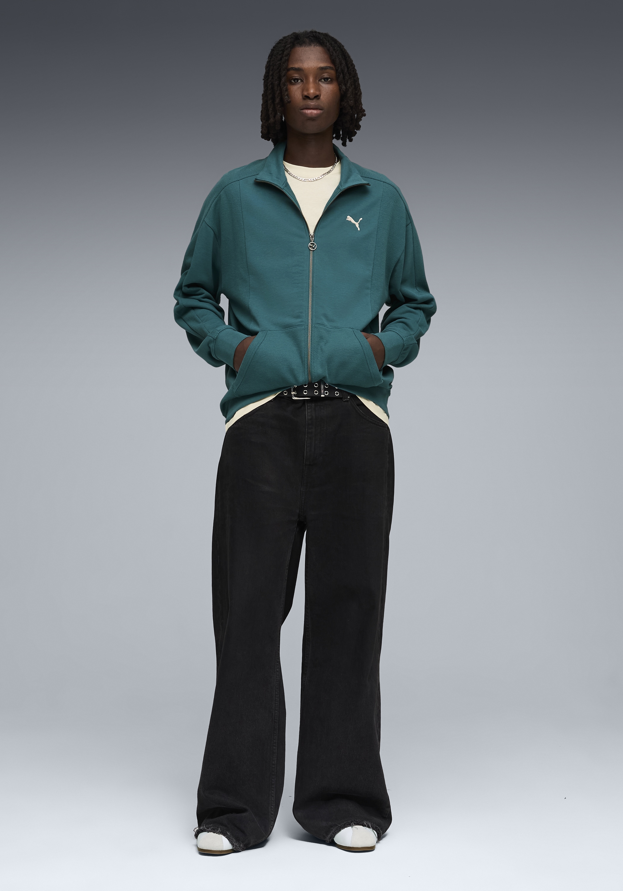 PUMA Sweatjacke »CLASS RELAXED PINNACLE TRACK JACKET TR« ohne Kapuze, für sportliche Aktivitäten und Freizeit, Regular Fit