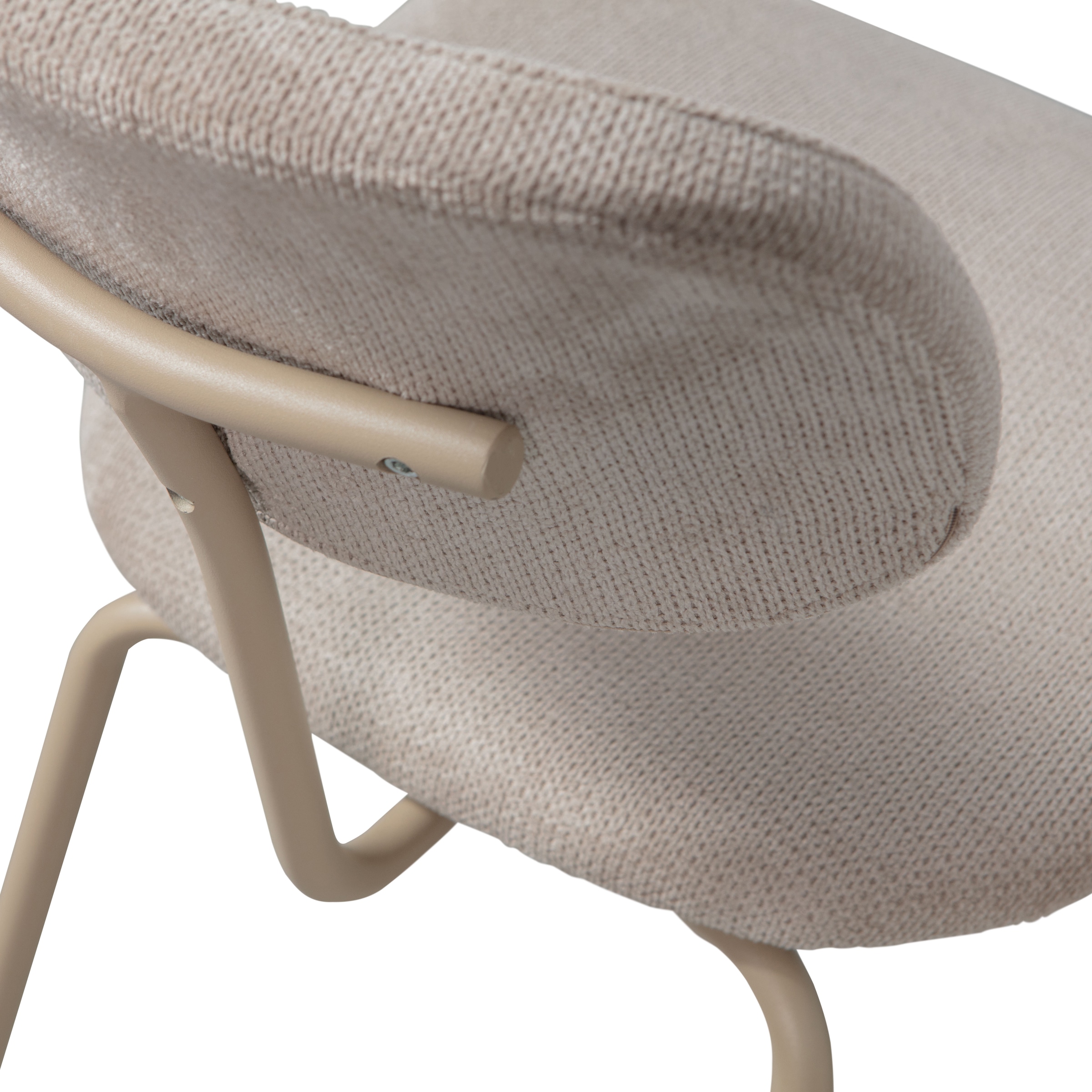 WOOOD Esszimmerstuhl »Link mit Ella-Chenillebezug und Metallgestell B 44 x T 52 x H 78 cm« (Set) 2 Stk.(Set, 2 St) Tragkraft 90 kg, stapelbar, Sehr hohe Verschleissfestigkeit