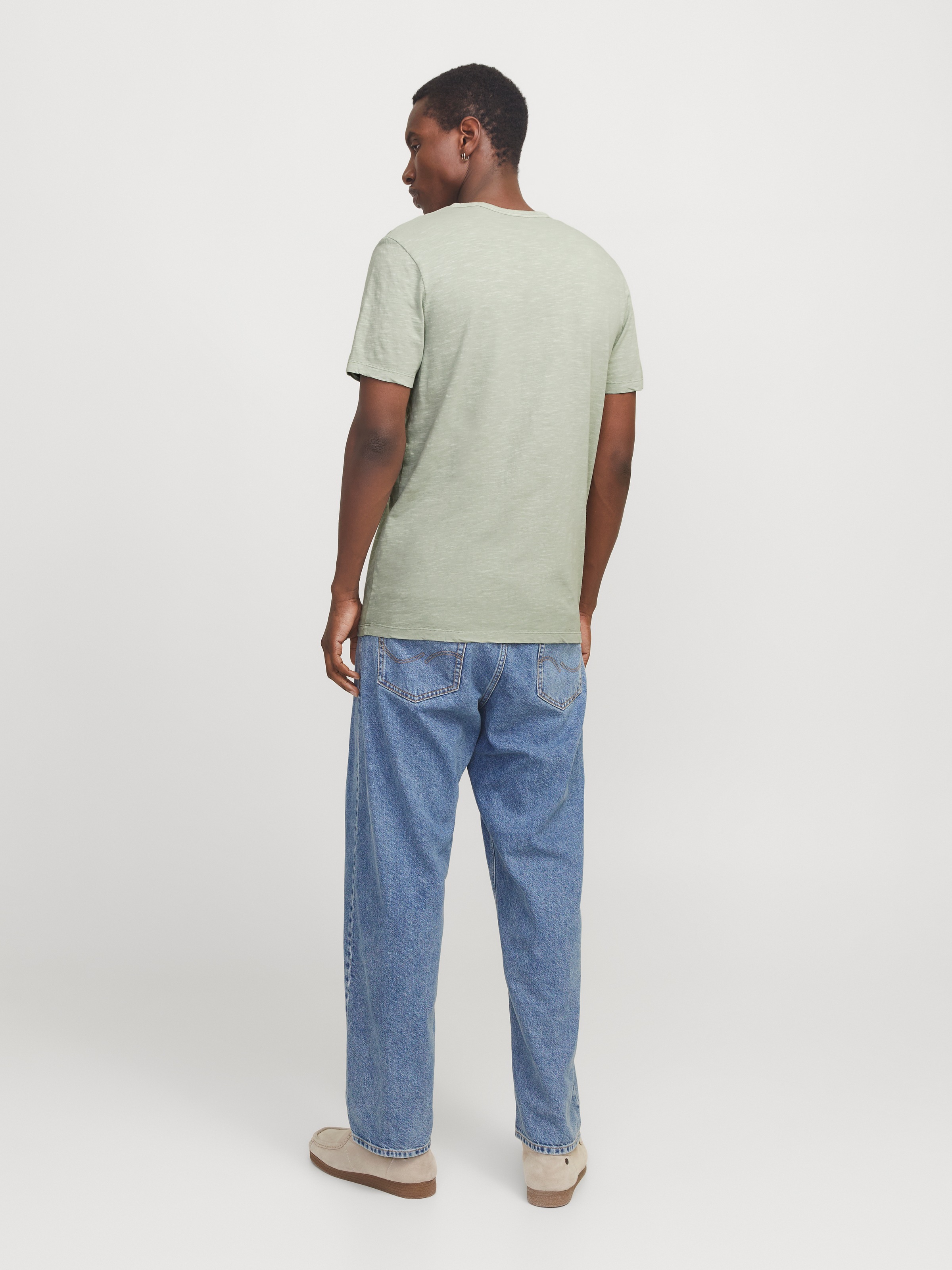 Jack & Jones T-Shirt »JJESPLIT NECK TEE SS NOOS« mit V-Ausschnitt