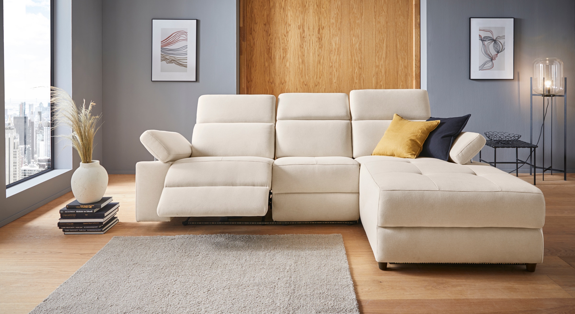 Home affaire »Kilado, L-Form,« mit Relaxfunktion, verstellbarer Armlehne, Kopfteilverstellung