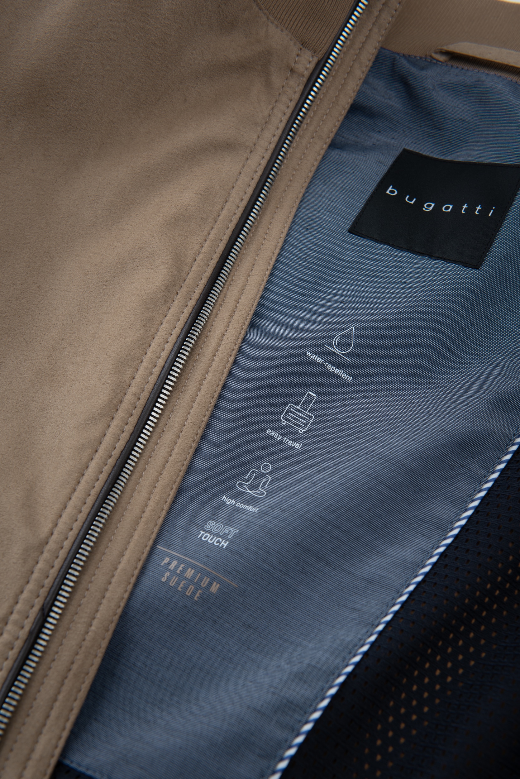 bugatti Blouson ohne Kapuze mit Water-repellent-Funktion