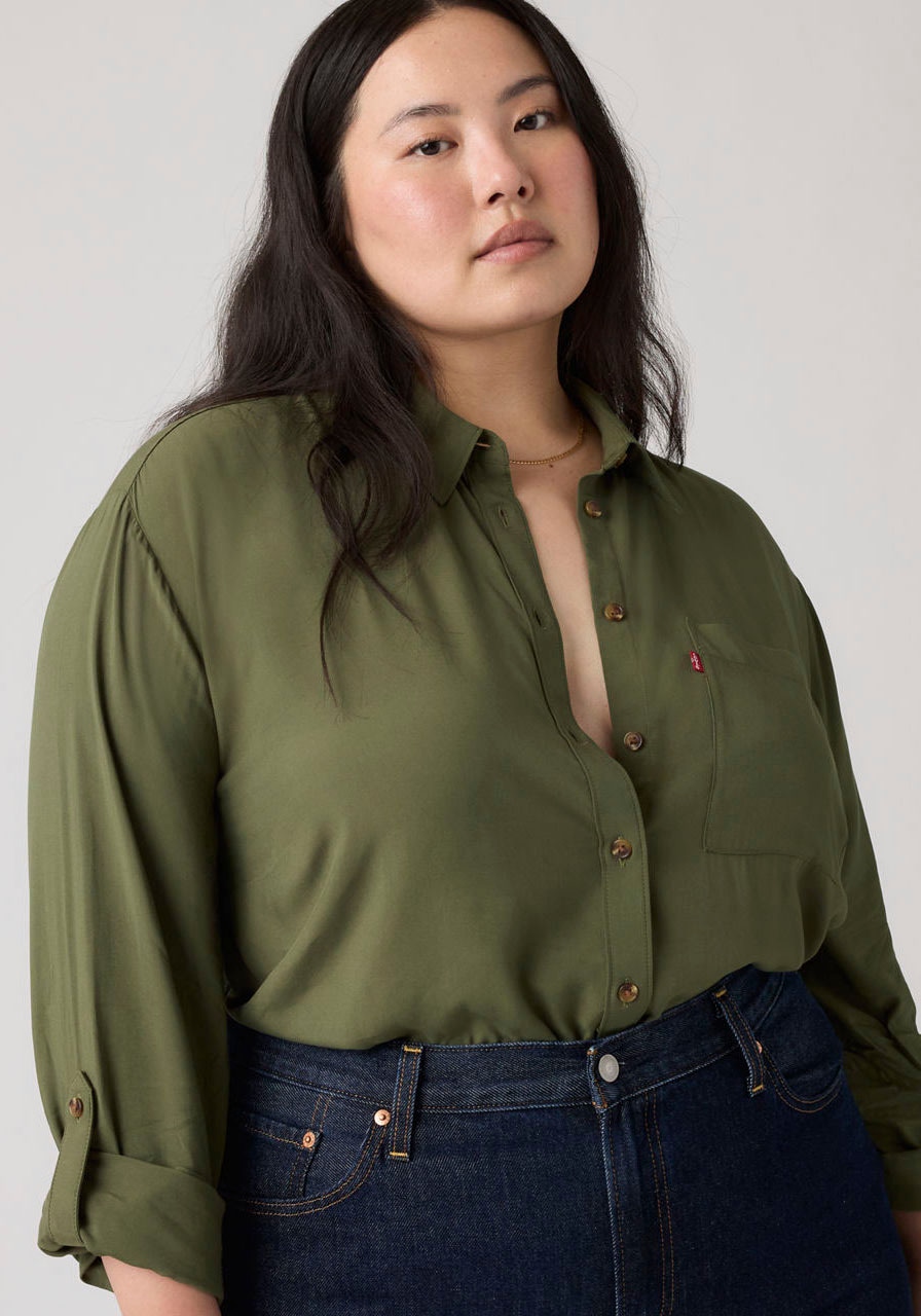 Levi's® Plus Blouse chemise »PLUS DARLENE SHIRT« aus fliessender Viskose