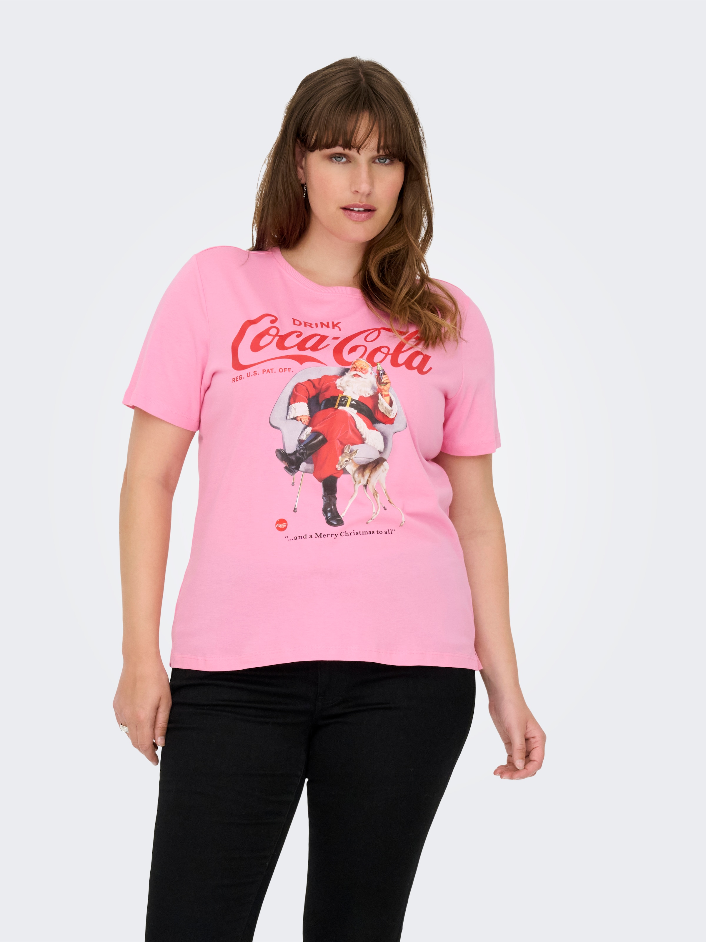 ONLY CARMAKOMA T-shirt à manches courtes »CARCOCA COLA XMAS LIFE S/S TOP JRS«