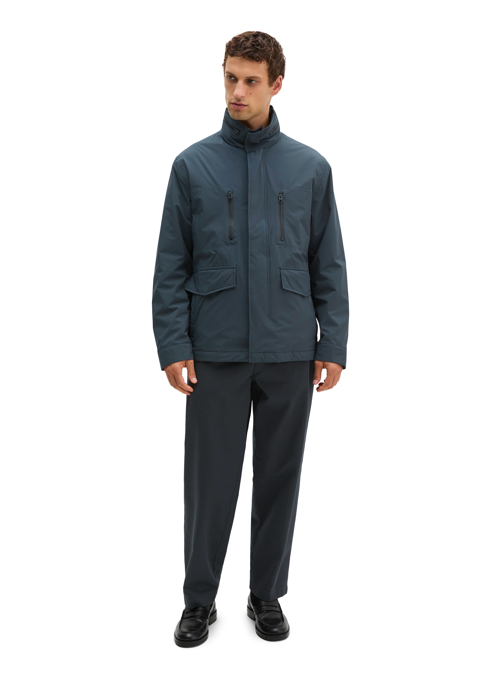 Marc O'Polo Outdoorjacke mit Kapuze regular mit gesteppter Innenseite