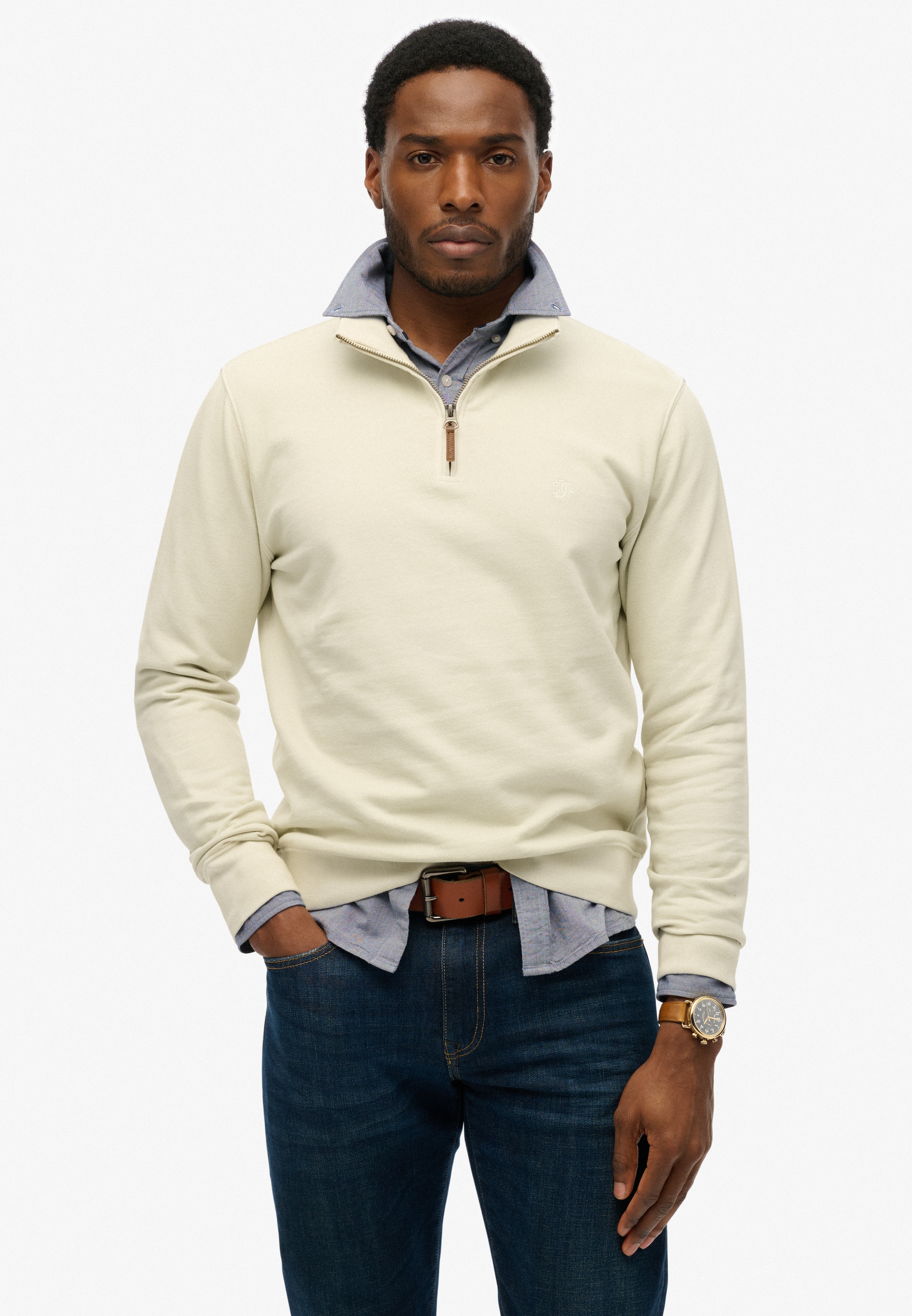 Superdry Sweatshirt »CLASSIC ESSENTIAL HENLEY«
