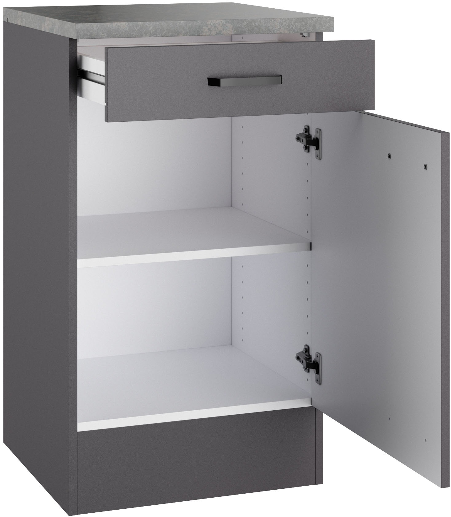 OPTIFIT Armoire basse »OPTImulti« Breite 50 cm, Tiefe 50 cm, mit 1 Tür, 1 Schubkasten, 1 Einlegeboden
