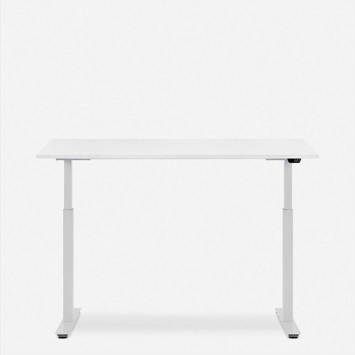   »WRK21 Schreibtisch Smart 120 x 80 cm, Höhenverstellbar, Weiss Uni / Weiss« ()