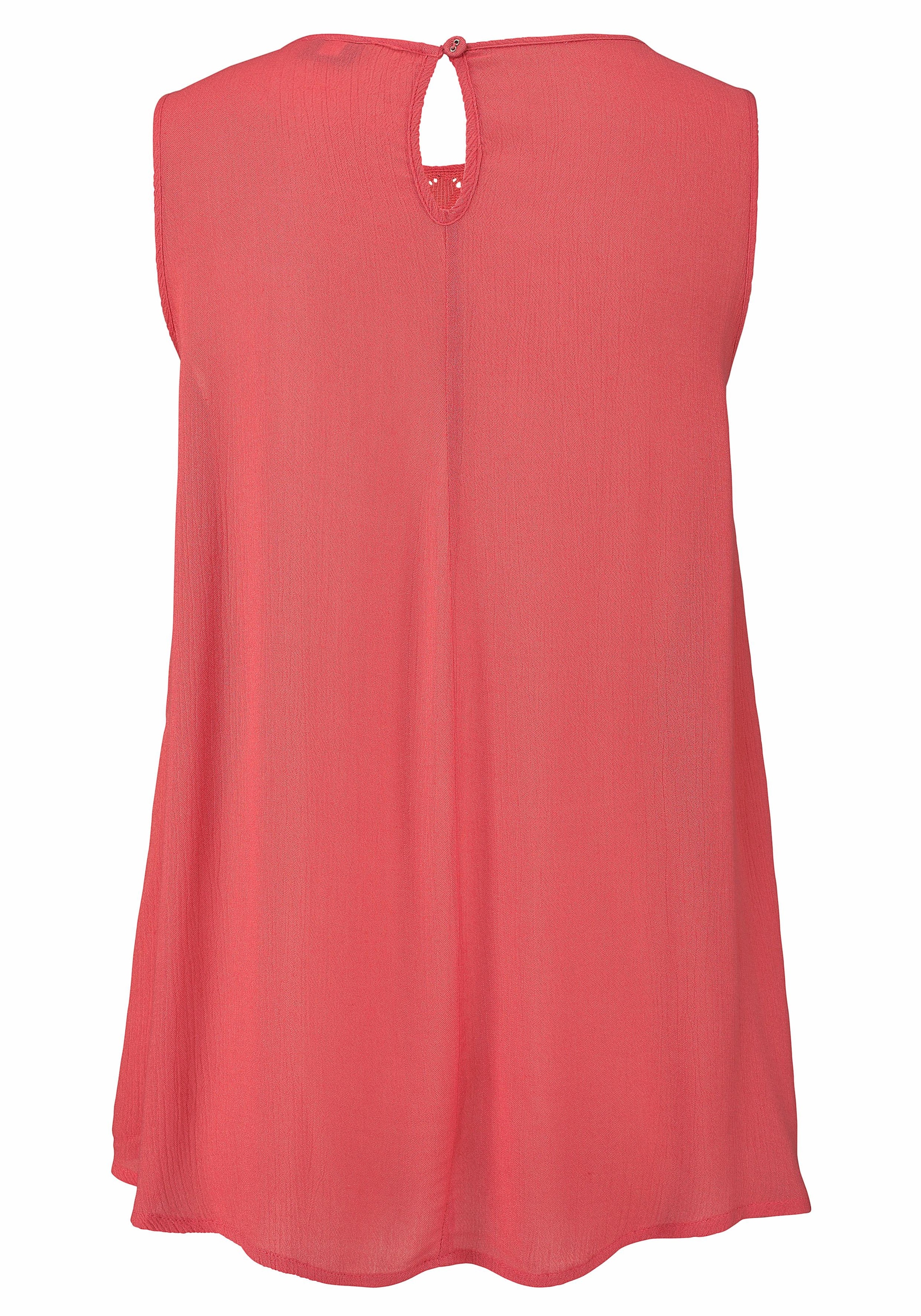 Buffalo Crepebluse mit Spitzeneinsatz, Blusentop, Boho-Style