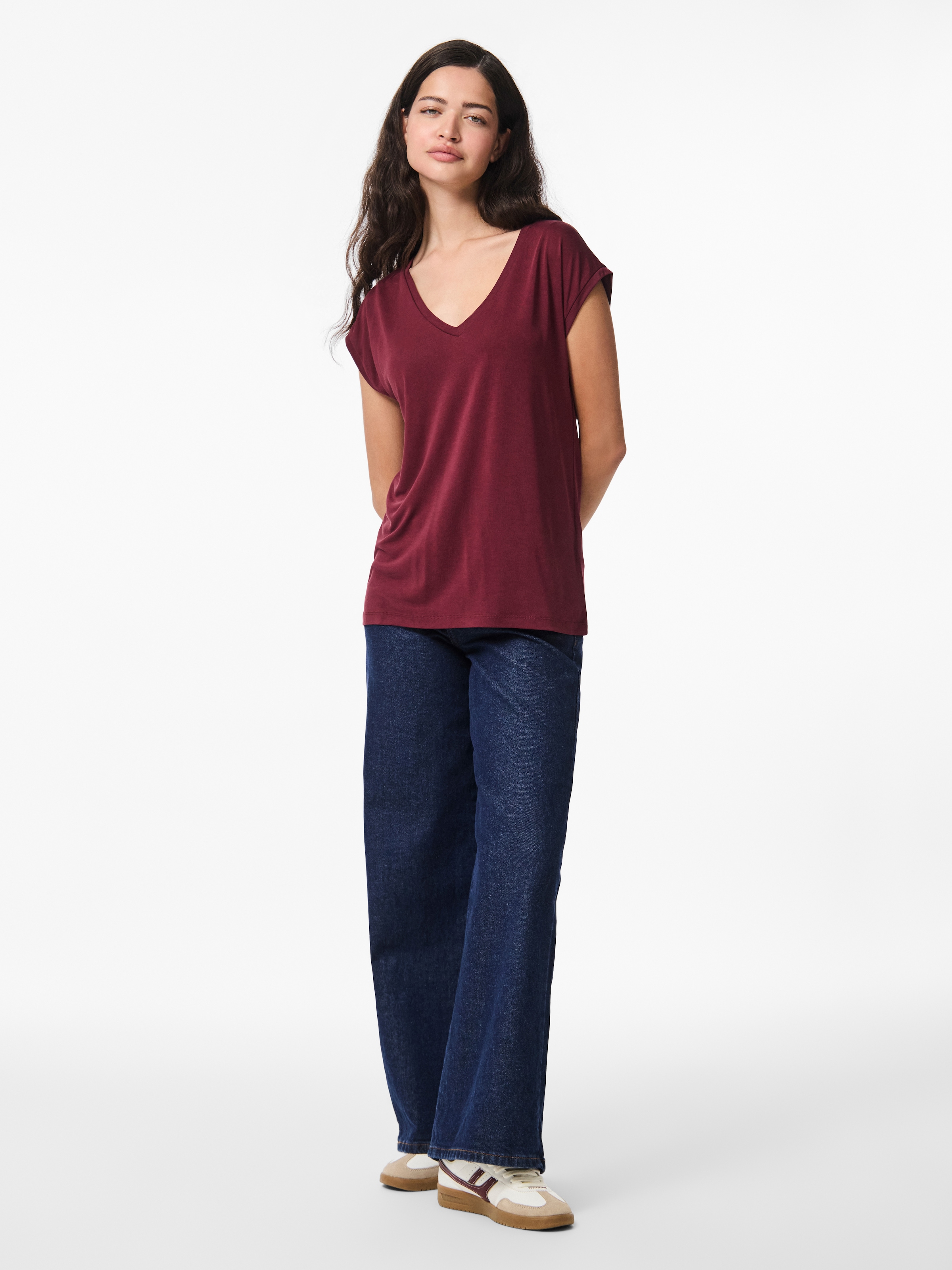 pieces Kurzarmshirt »PCKAMALA TEE NOOS BC«