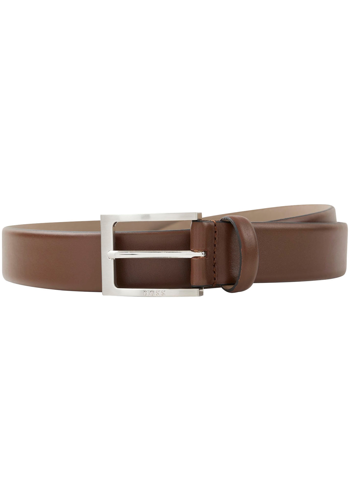 BOSS Ceinture en cuir aus Nappaleder mit BOSS Logo-Dornschliesse