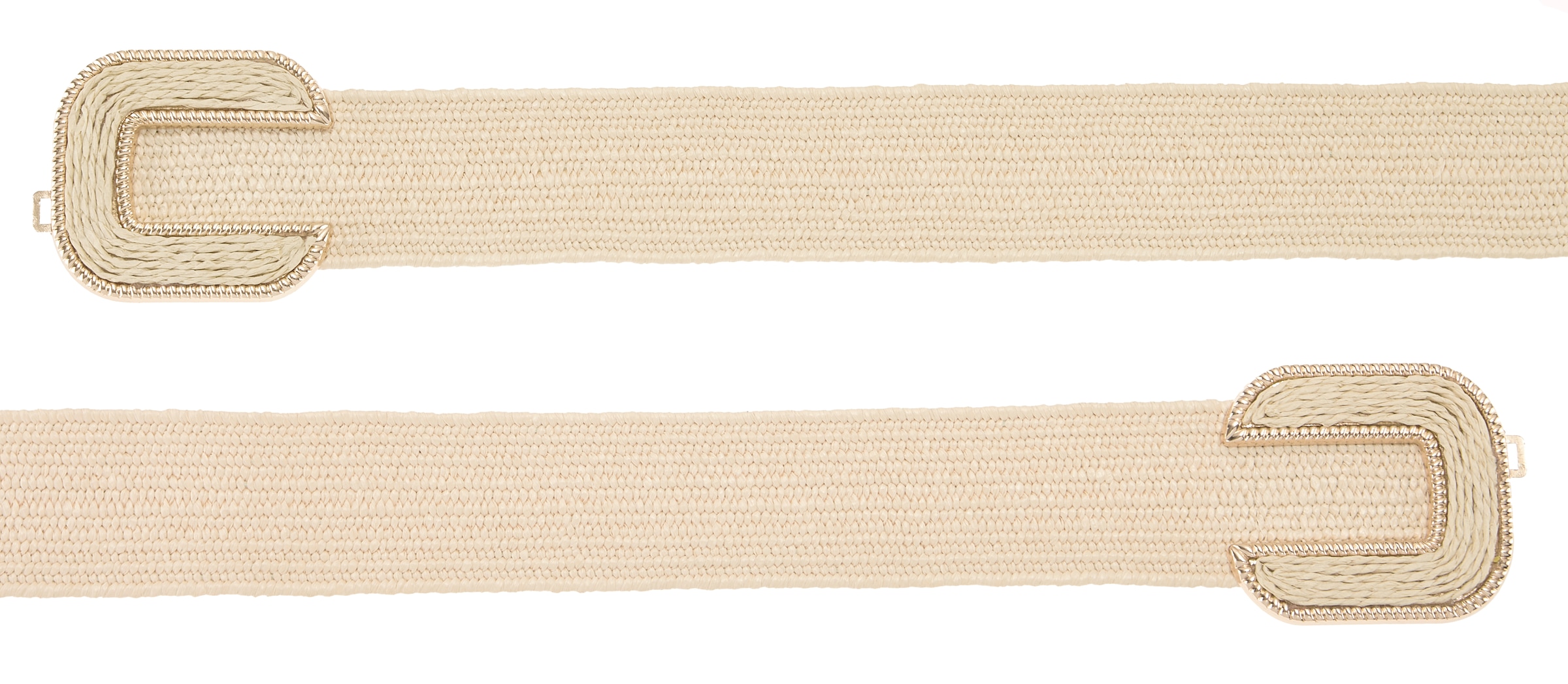 LASCANA Ceinture de taille »Stretchgürtel, Schmuckgürtel« elastischer Gürtel für Kleid & Overall, Bauchgürtel, Bast-Optik