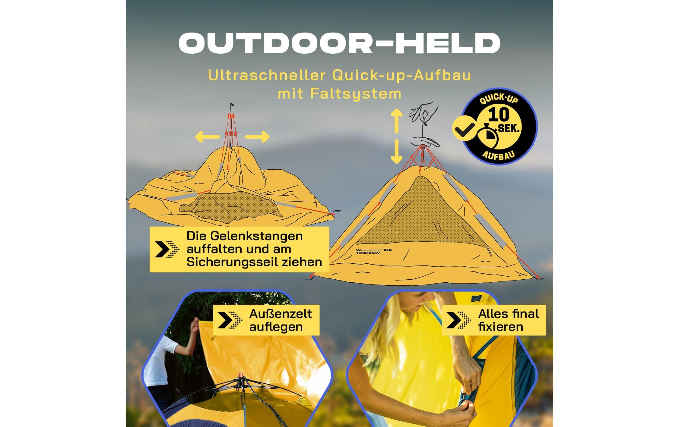   Wurfzelt »Where tomorrow 3 Personen« 3 Personen