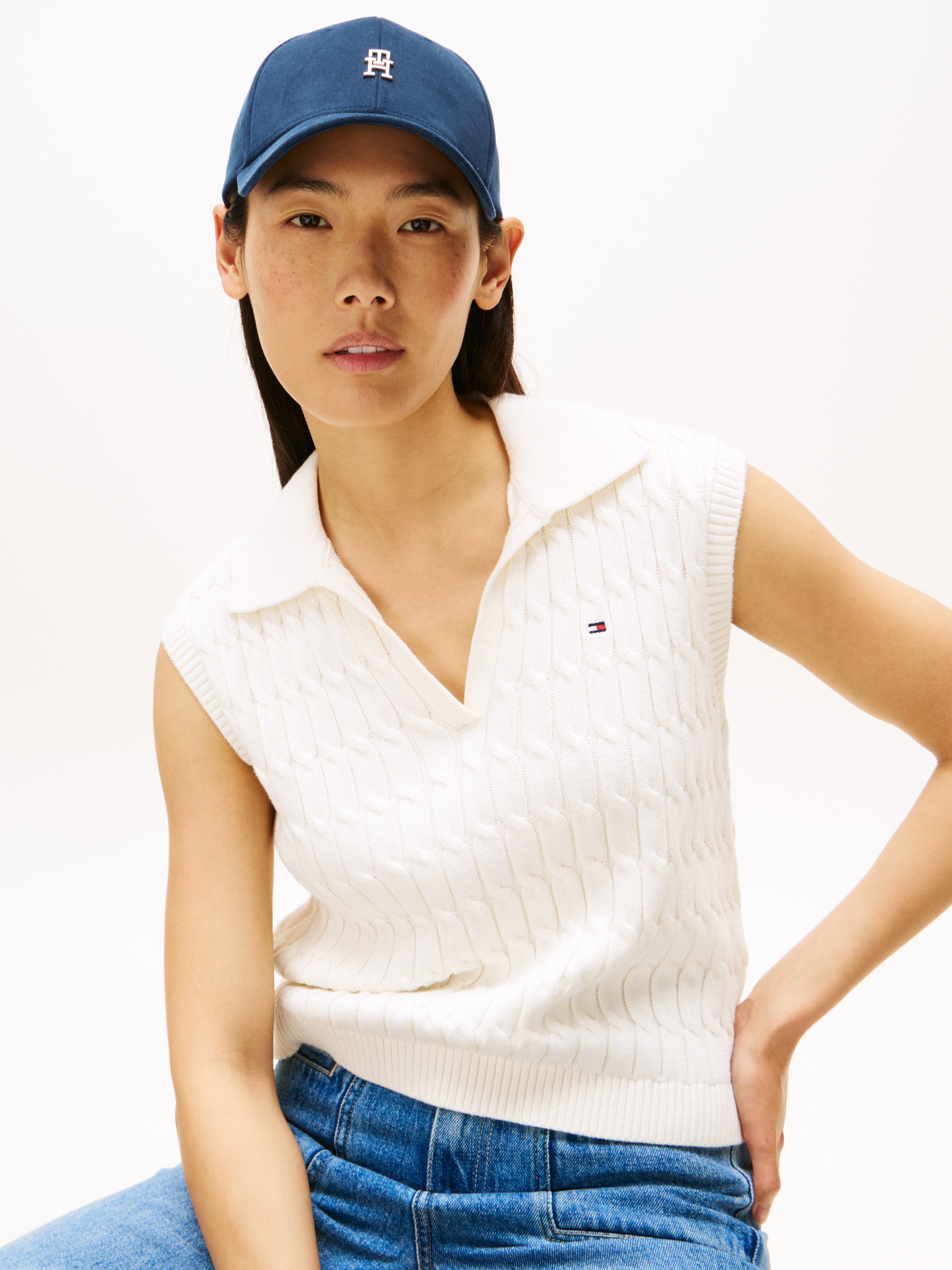 Tommy Hilfiger Baseball Cap »ELEVATED CHIC CAP« Mit festem Schirm