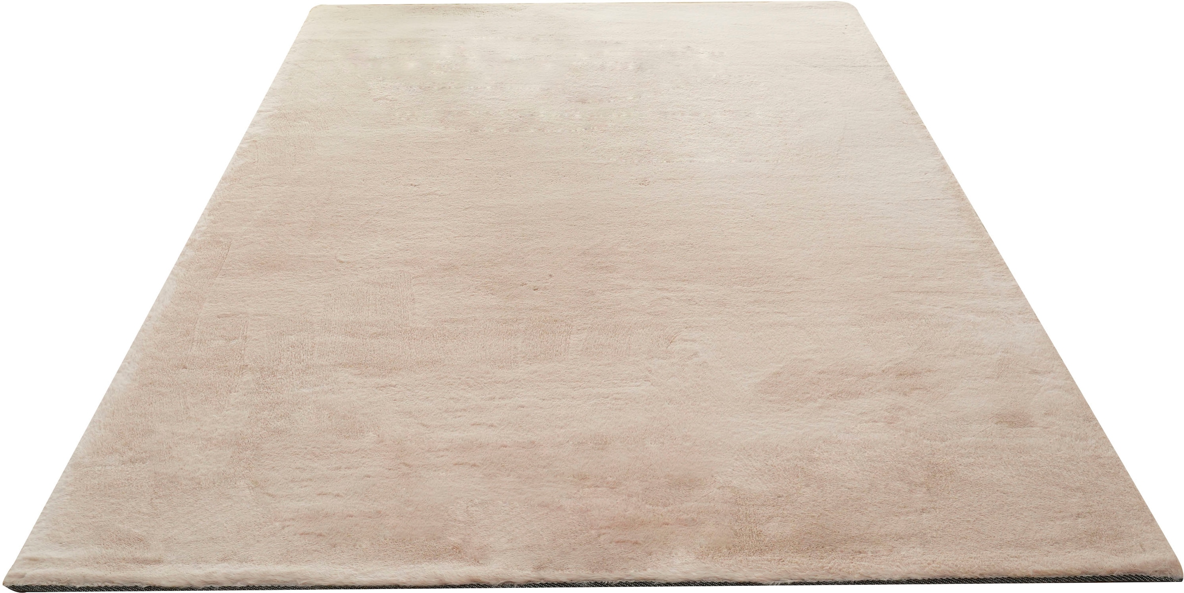 Bruno Banani Fellteppich »Rabbit 2, Kunstfell Teppich, Modern« rechteckig 25 mm Höhe Kaninchenfell-Haptik, sehr weich, Wohnzimmer, Schlafzimmer, Esszimmer