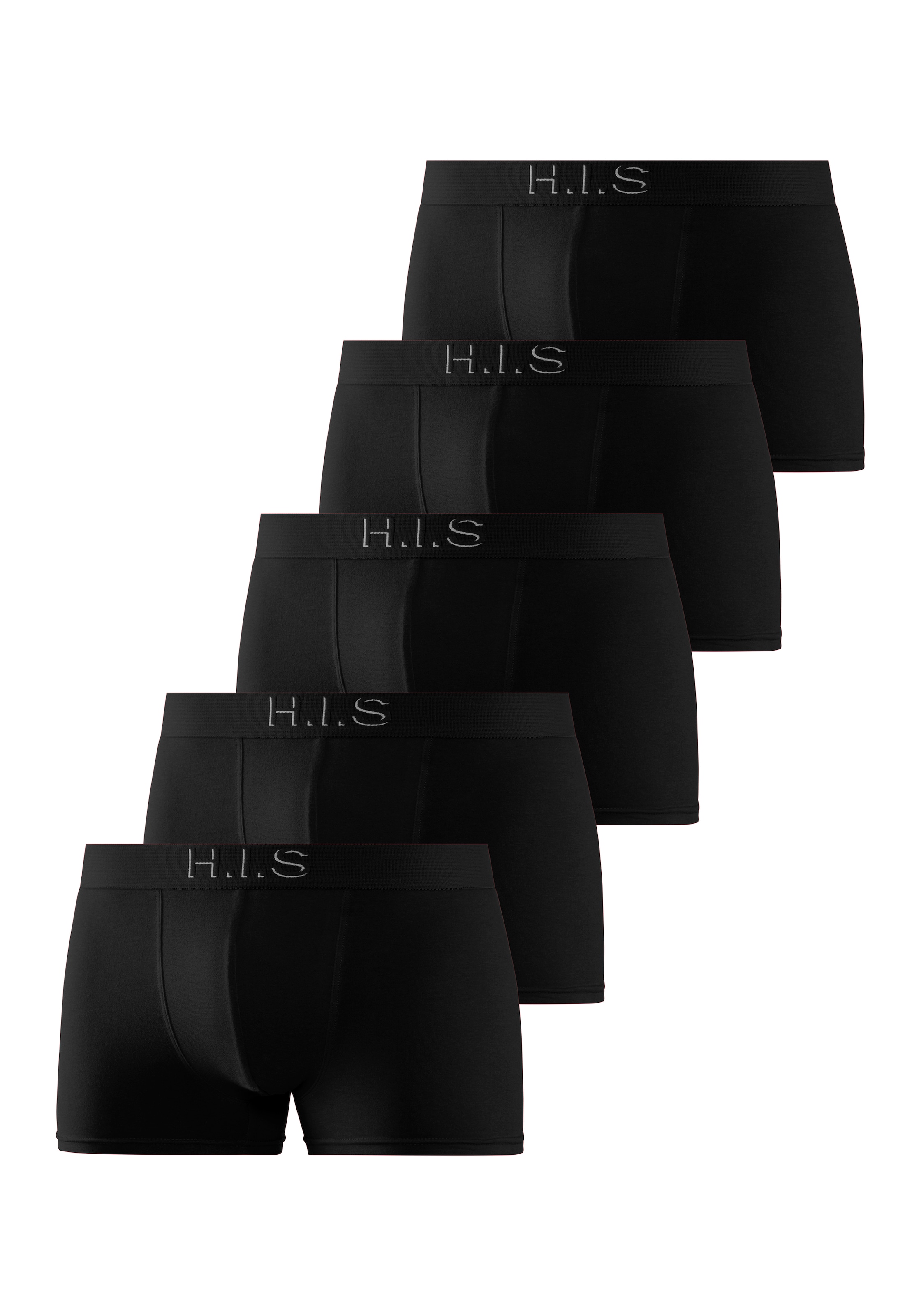 H.I.S Boxer »Boxershorts für Herren«, 5 cuis Logo Webbund mit 3D Effekt