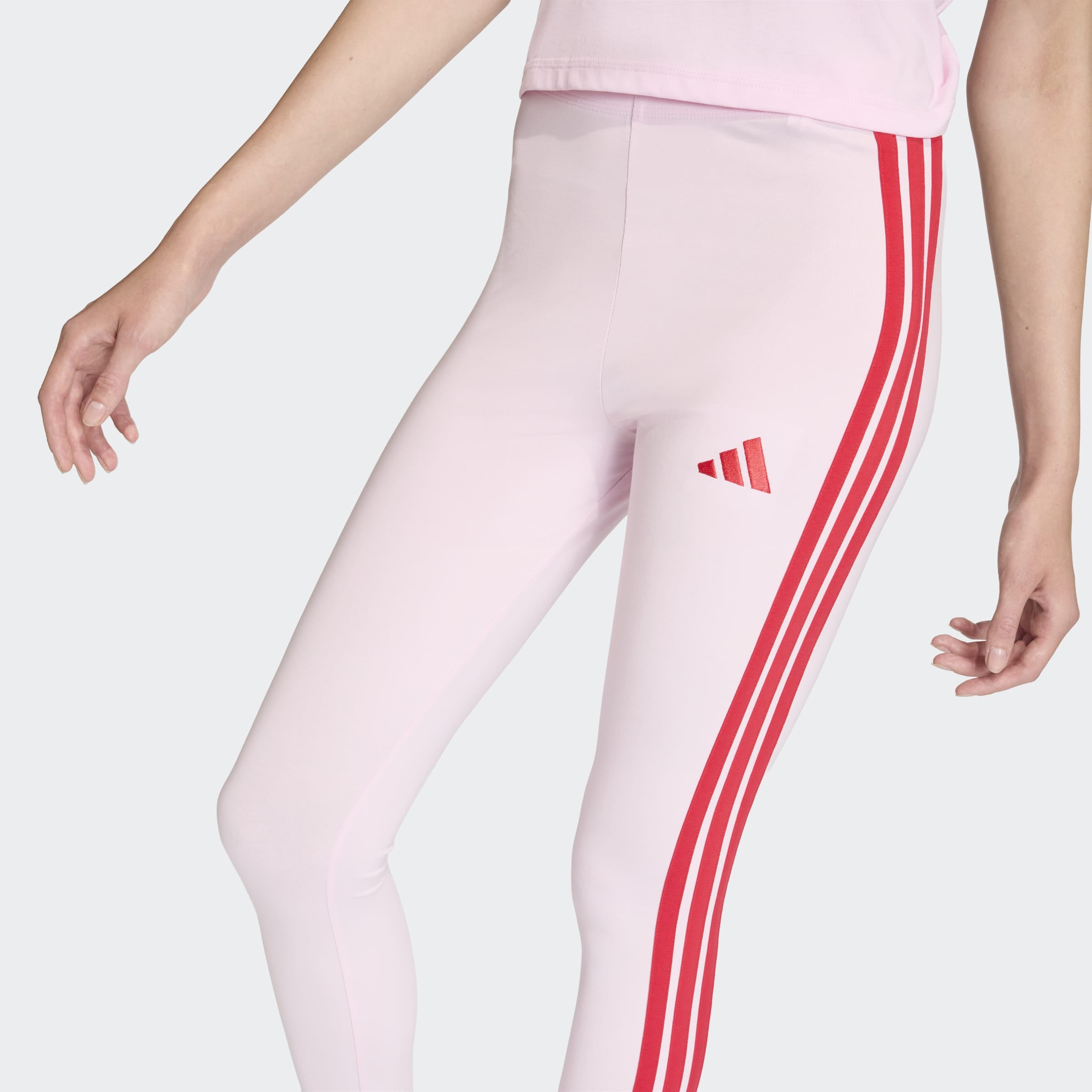 adidas Sportswear Trainingstights »ESSENTIALS 3-STREIFEN COTTON«  sportlicher Look mit 3-Streifen, aus Baumwolle und Elasthan