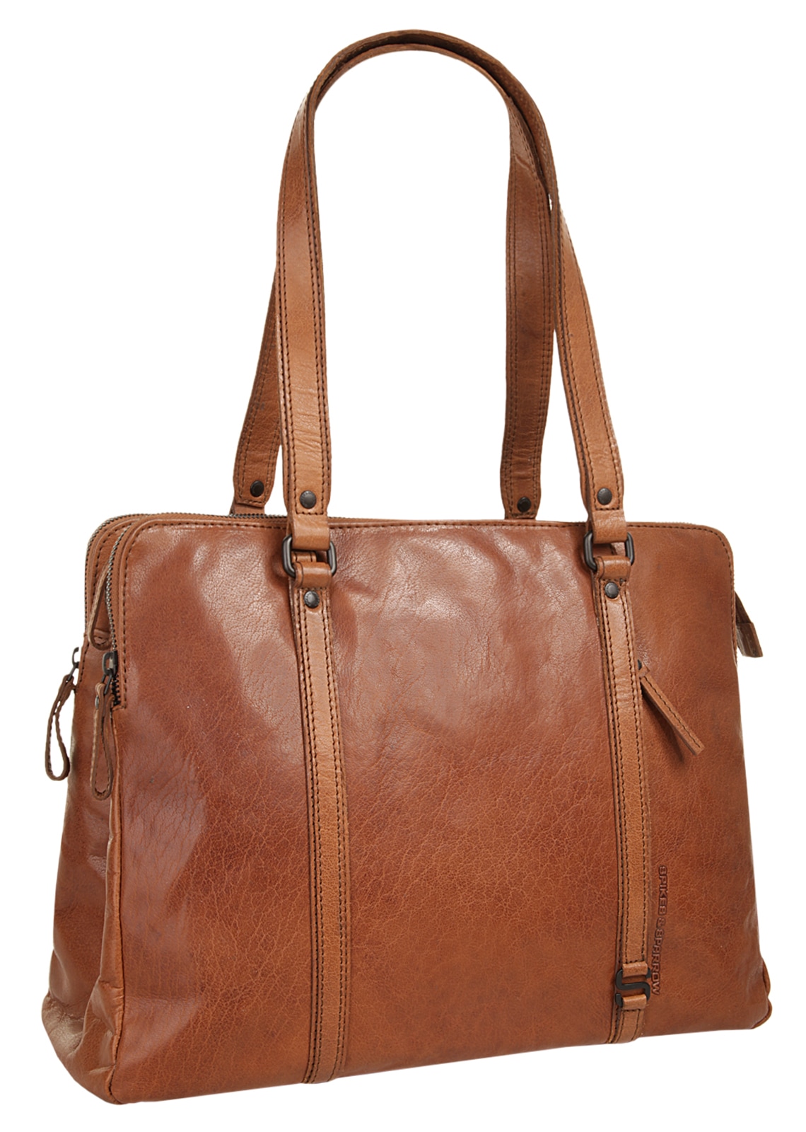 Spikes & Sparrow Shopper »LAPTOP SHOULDERBAG« echt Leder
