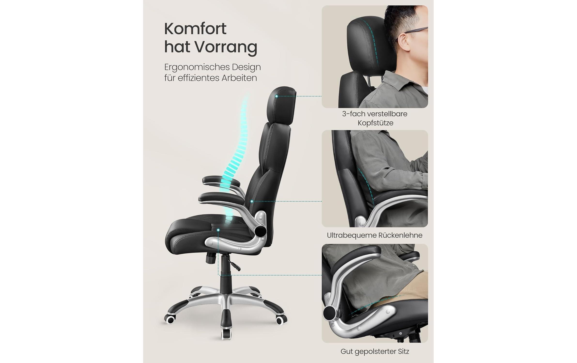 SONGMICS Chaise de bureau »mit Armlehnen« ()