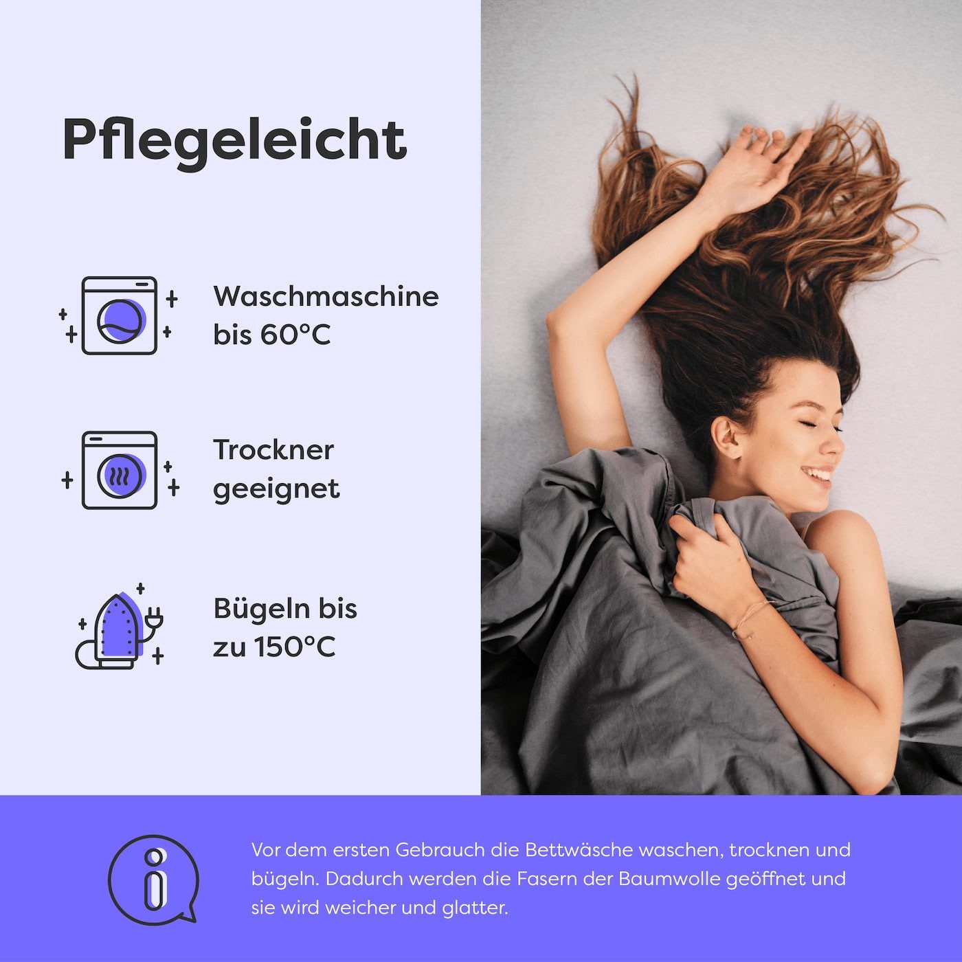 Wolkenfeld Draps de lit »100% Baumwolle - Superweiches Bettlaken für Matratzen von 5 bis 20cm« Rutschfest & Blickdicht - 90x200, 140x200, 160x200, 180x200 200x200