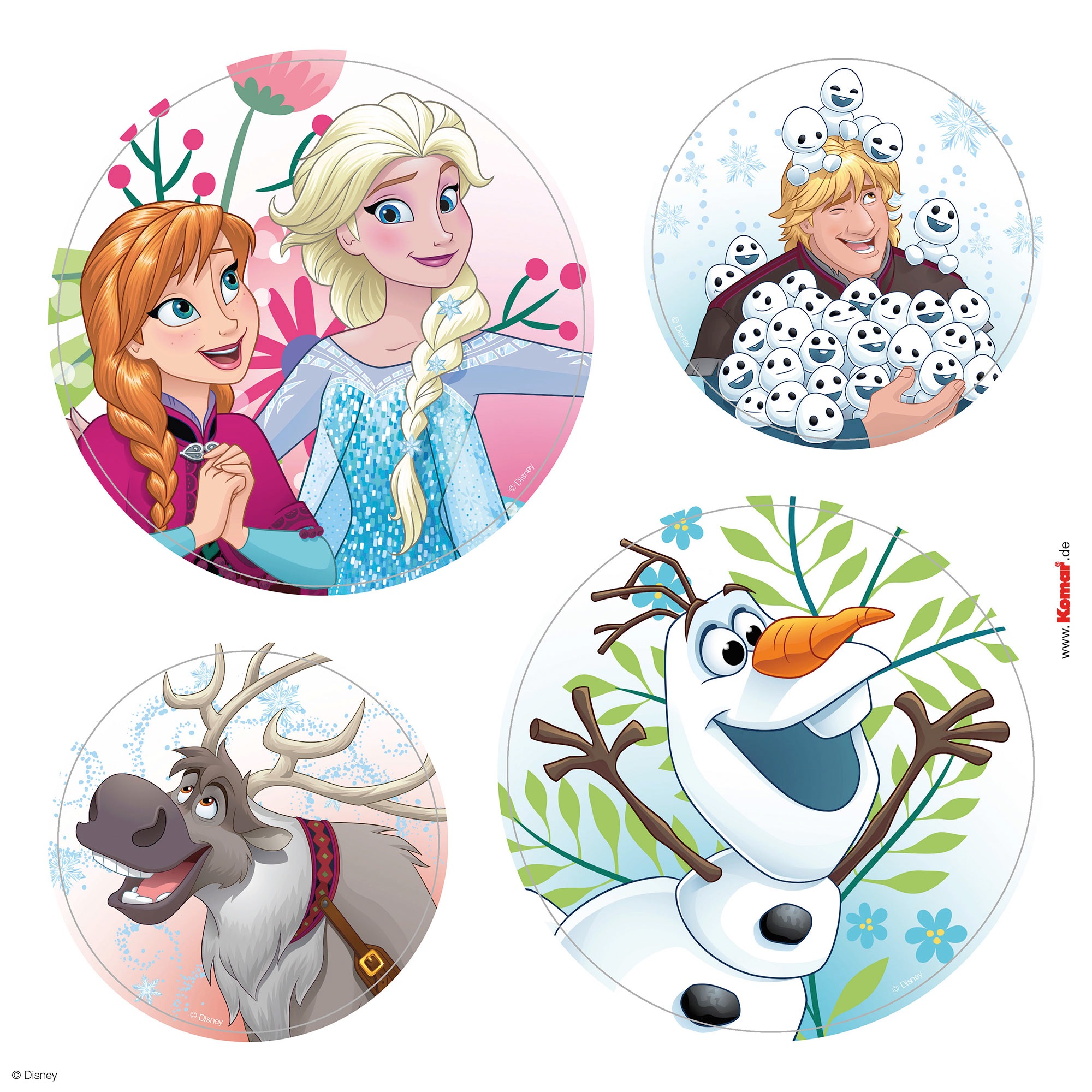 Komar Tableau de fenêtre »Fenstersticker - Frozen Springday - Grösse 30 x 30 cm« 30 x 30 cm, 2 Bogen