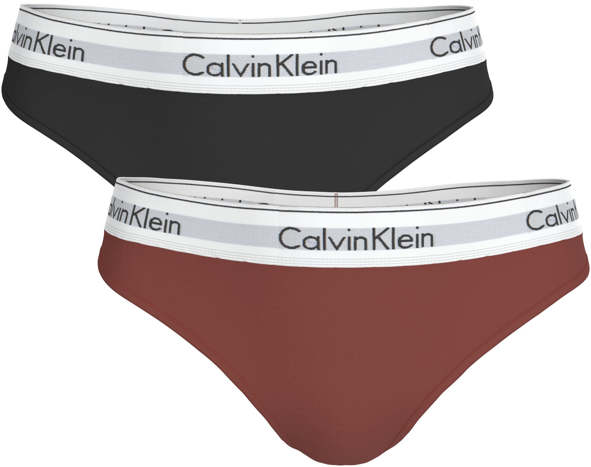 Calvin Klein Underwear Tanga »THONG 2PK« Paquet, pack de 2,  coupe ajustée avec ceinture élastique