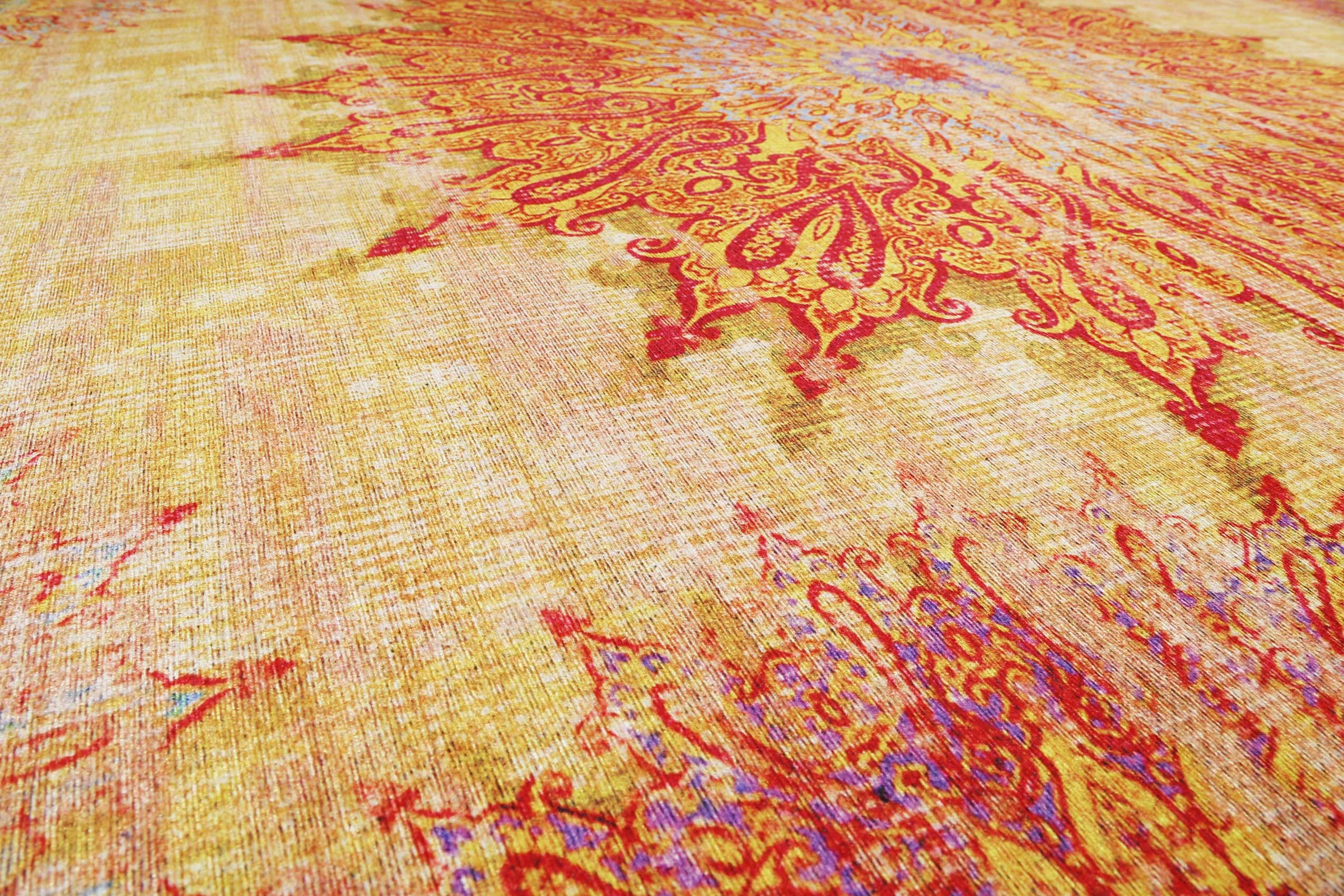 Wecon home Tapis »Rooftop« Rectangulaire 6 mm Höhe Vintage, Baumwolle, Kurzflor, Wohnzimmer, Schlafzimmer, Orient