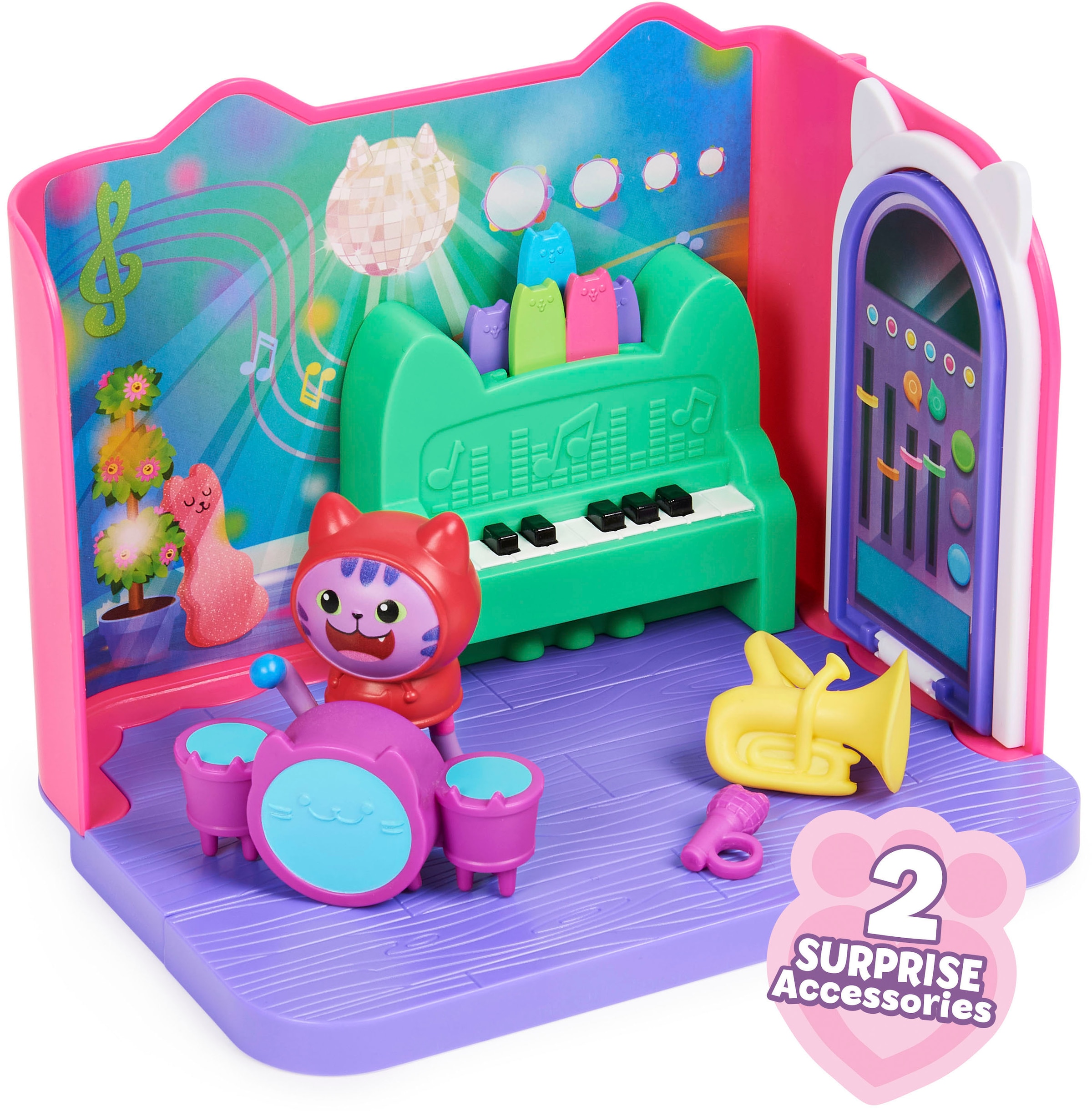 Spin Master Monde de jeu »Gabby's Dollhouse – Deluxe Room – DJ Catnip's Musikzimmer«
