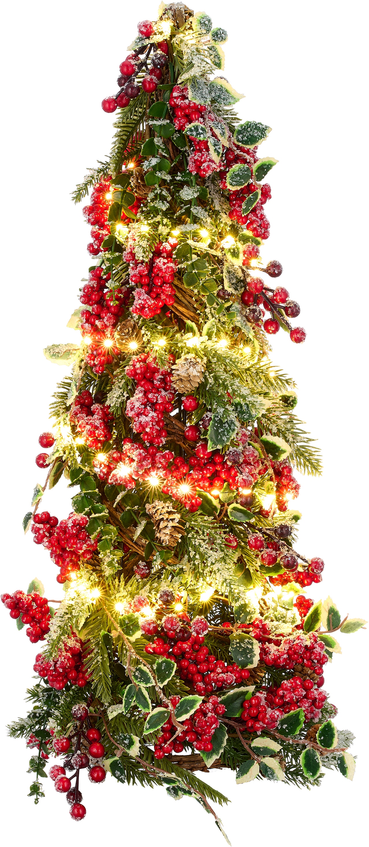 GOODproduct Arbre de Noël artificiel »Weihnachtsbäumchen« avec éclairage LED