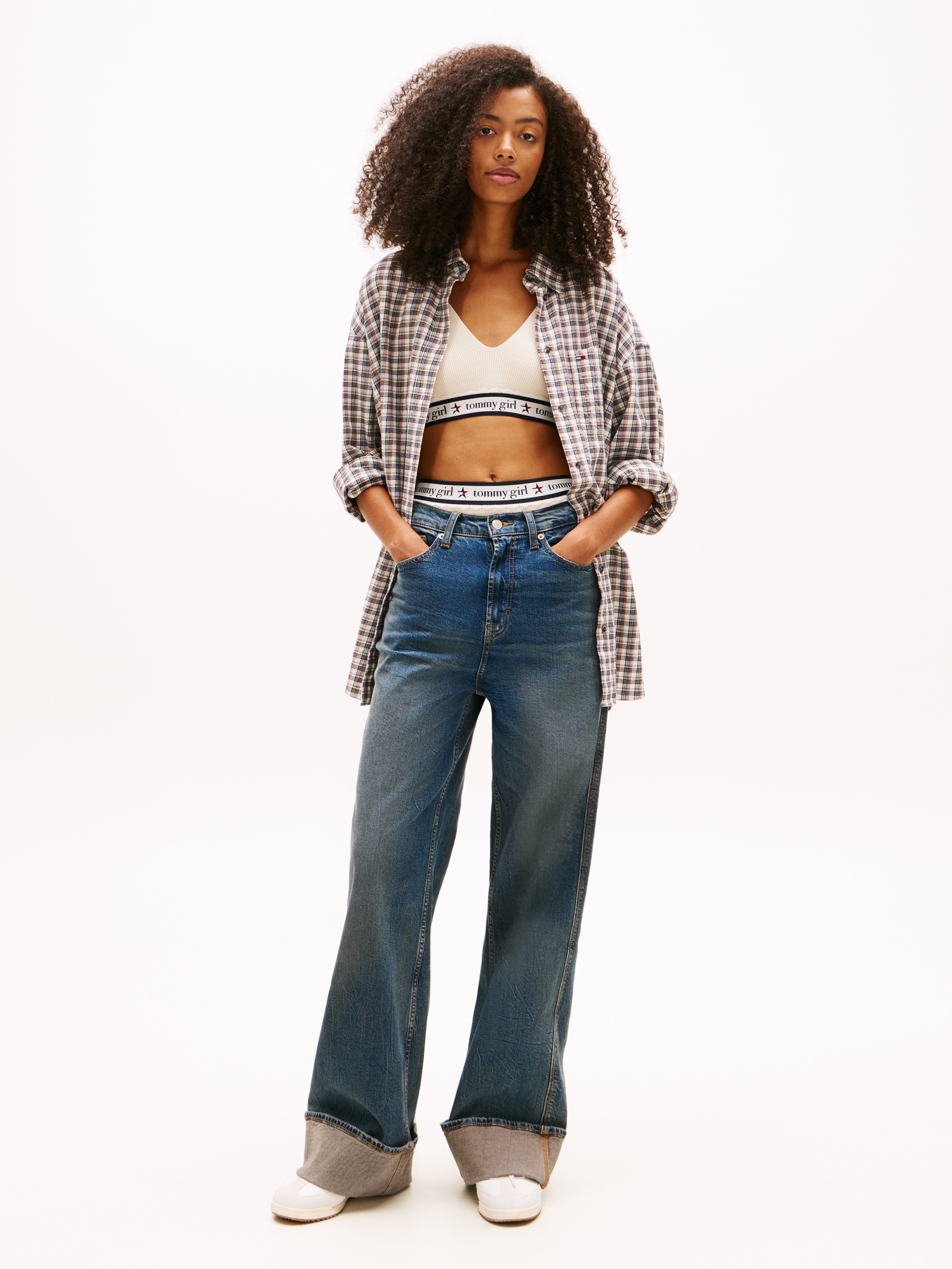 Tommy Jeans Blouse à carreaux »TJW OVS CHIECKED SHIRT EXT«