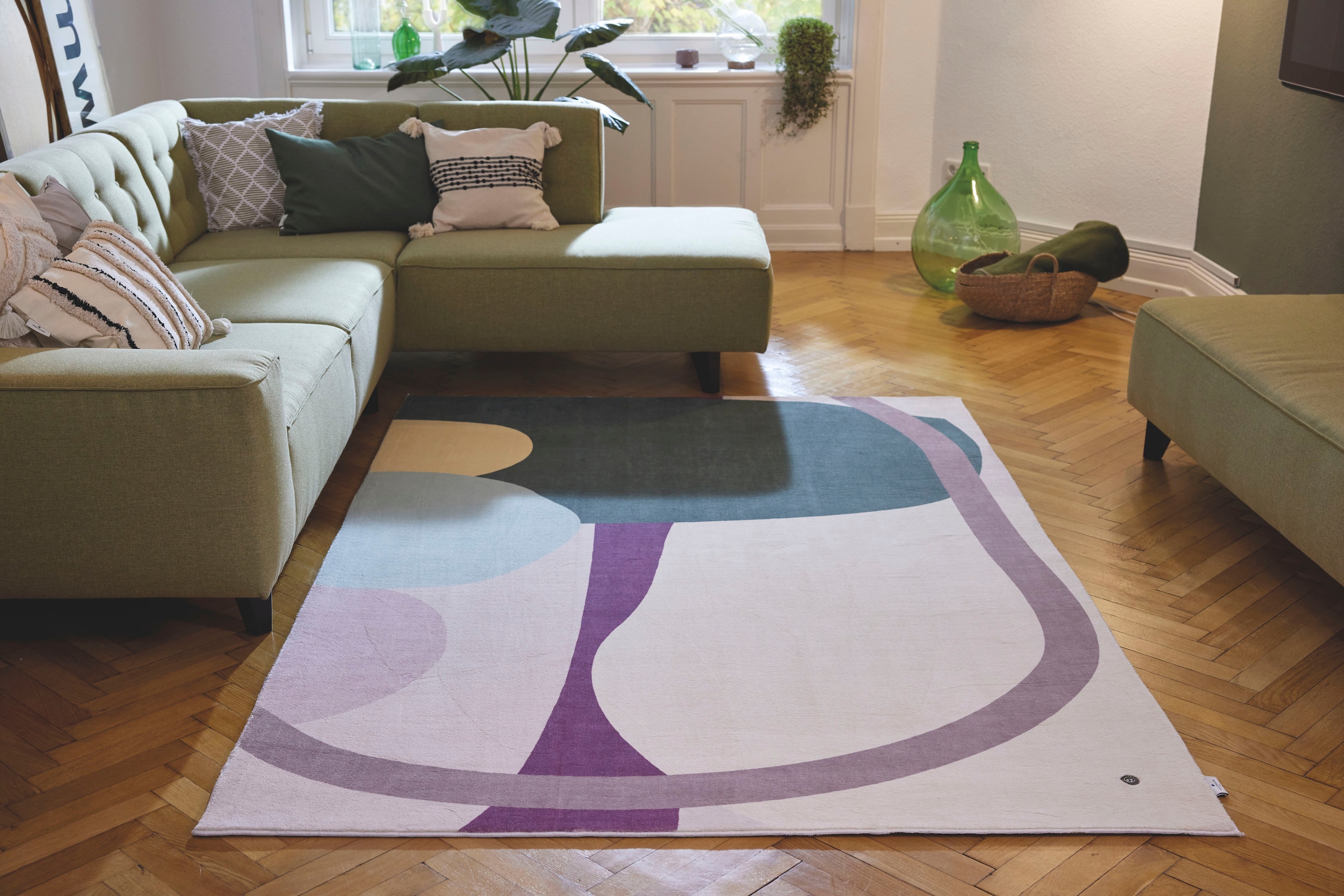 TOM TAILOR HOME Tapis »Shapes - FOUR« Rectangulaire 5 mm Höhe Kurzflor, bedruckt, modernes Design