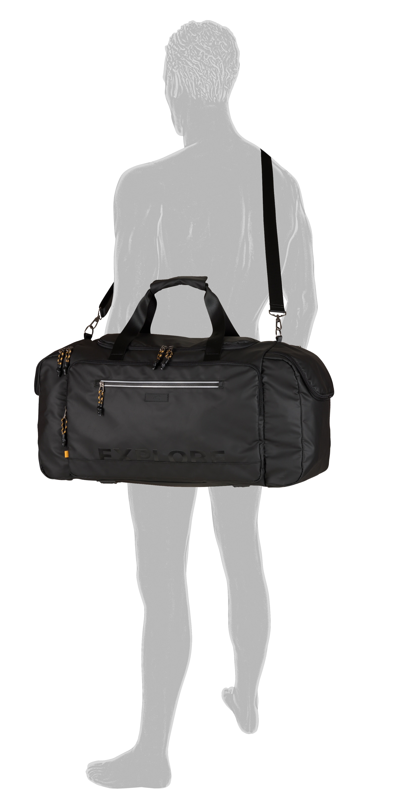 camel active Sac de voyage »Explore« wasserabweisendes recyceltes Nylon und reflektierende Reissverschlüsse