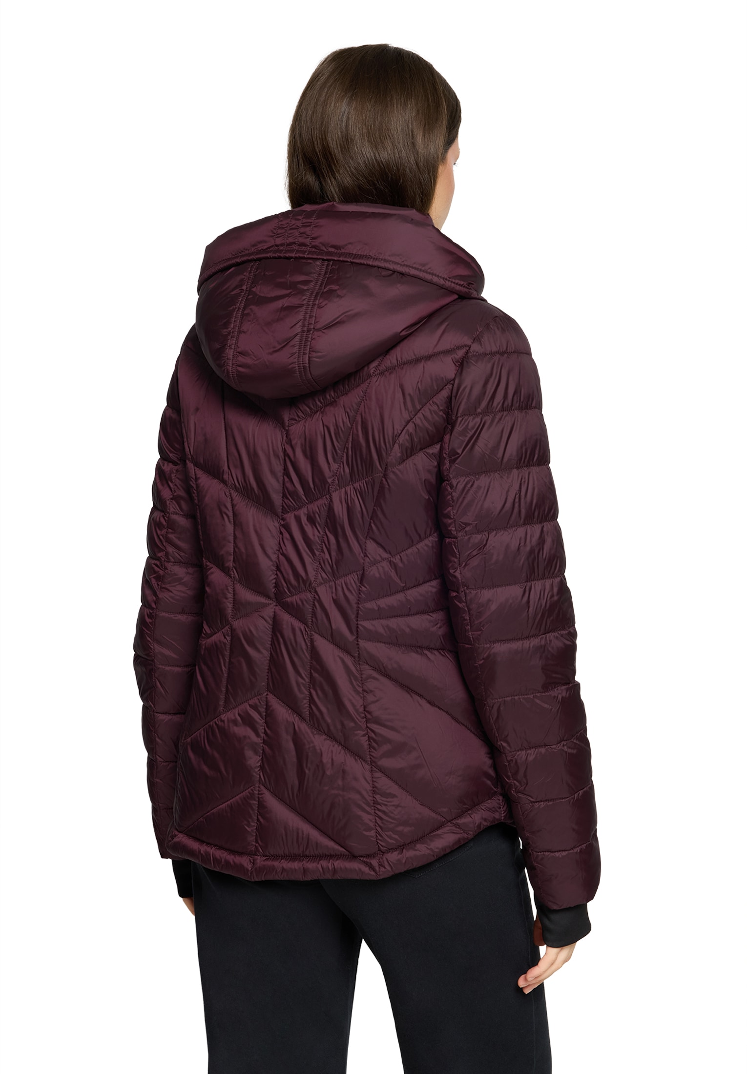 Gil Bret Steppjacke mit Kapuze mit abnehmbarer Kapuze und verdecktem Reissverschluss
