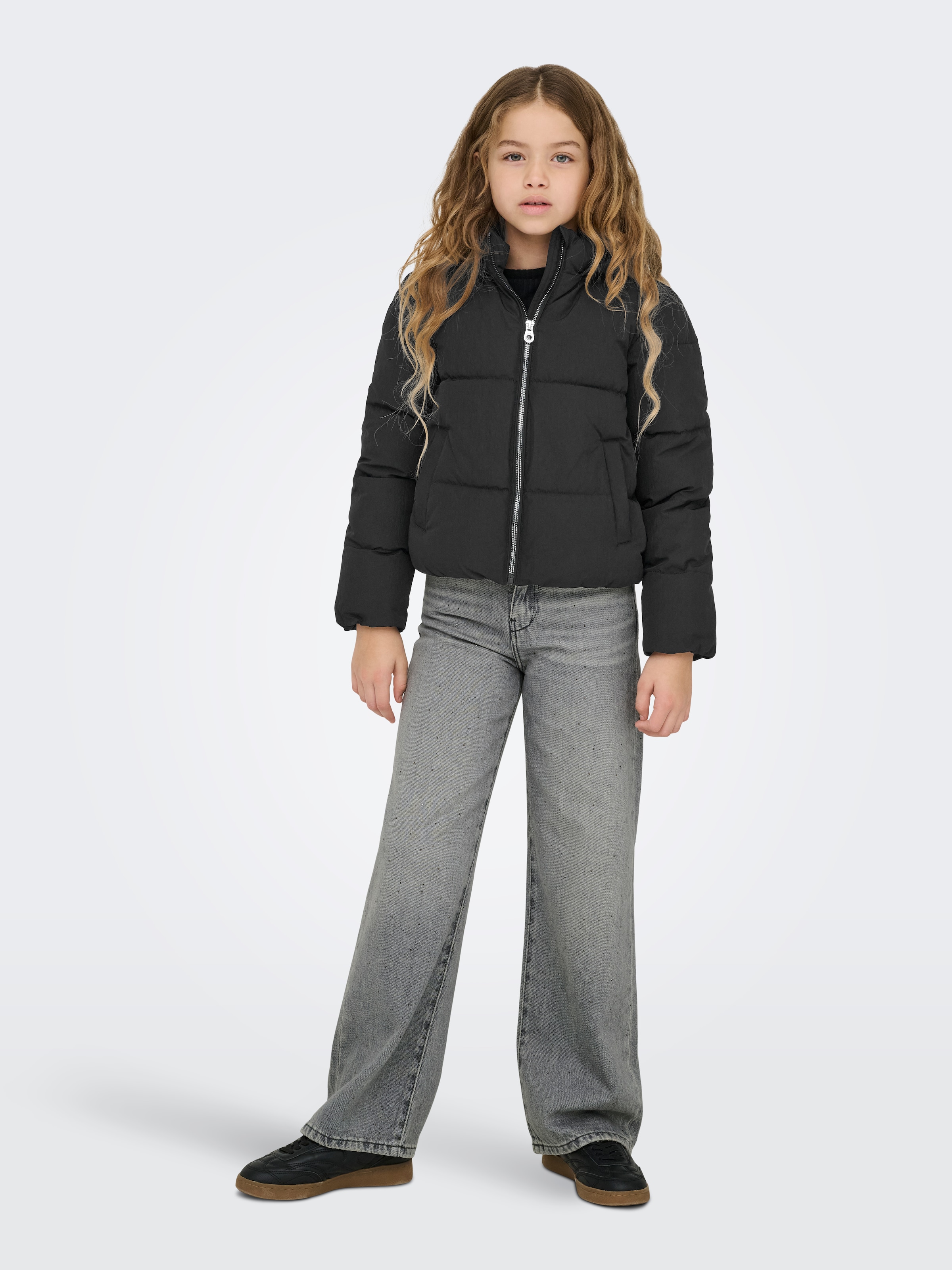 KIDS ONLY Steppjacke »KOGDOLLY SHORT PUFFER JACKET OTW« mit Kapuze mit abnehmbarer Kapuze
