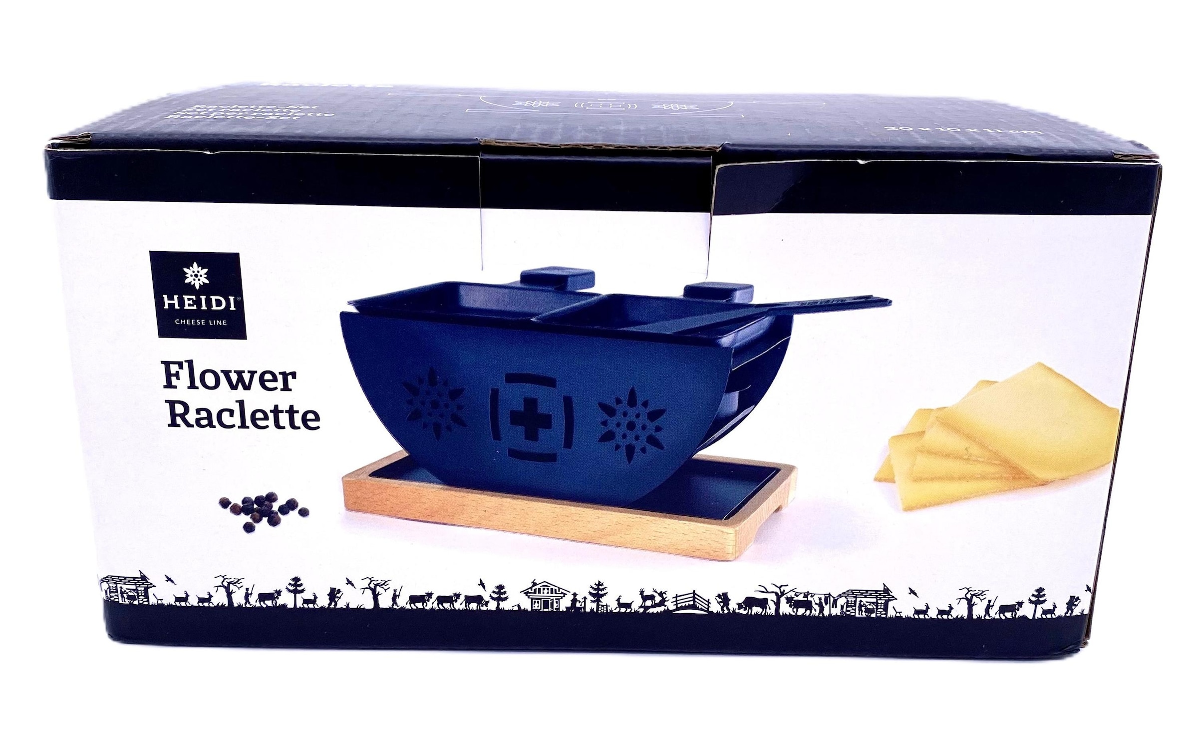   Raclette »Heidi Cheese Line FLOWER 2p« 2 cuis Raclettepfännchen