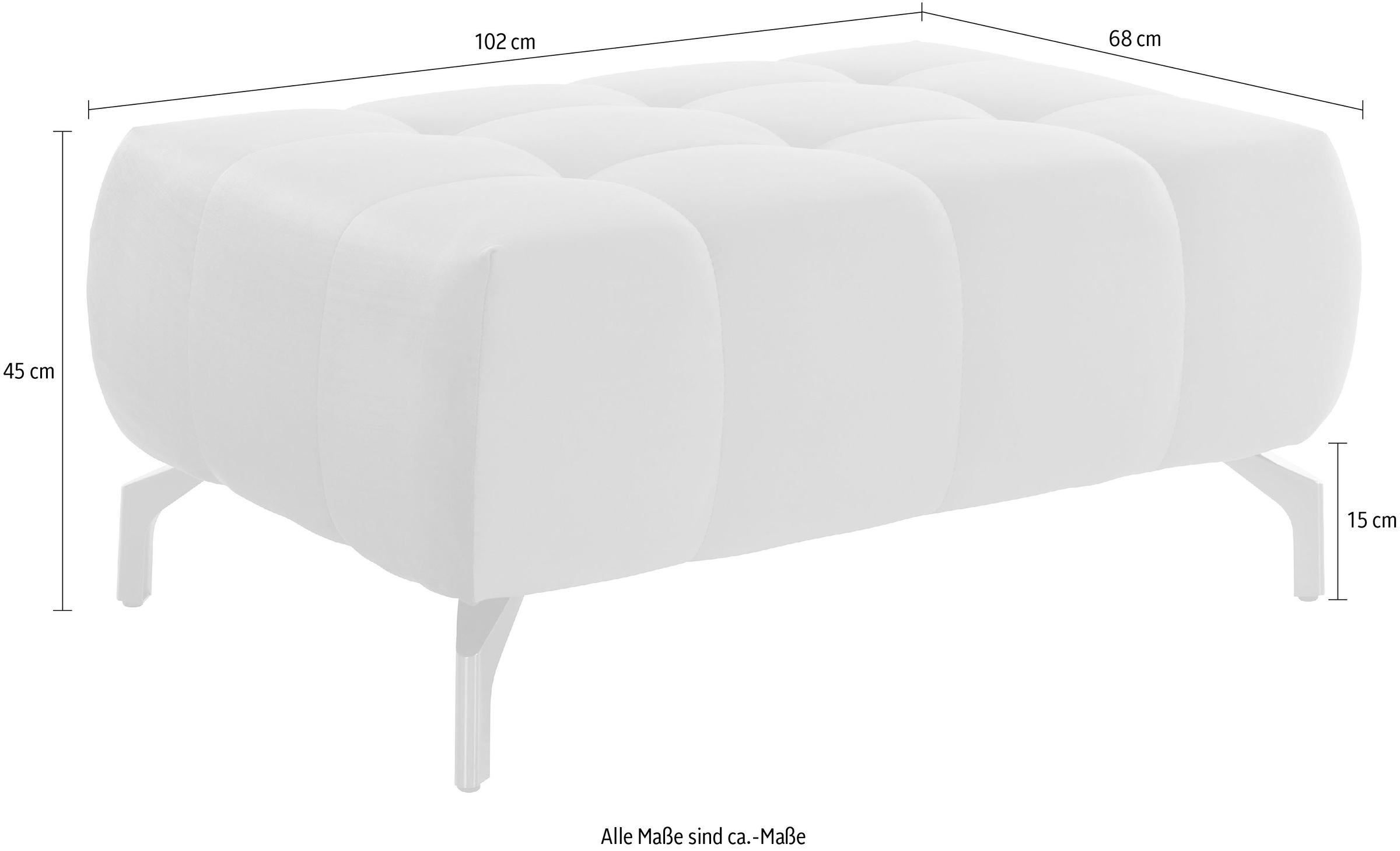 INOSIGN Polsterhocker »Fresh« passend zum Ecksofa "Fresh", auch in Bezug Olympia EASY CLEAN