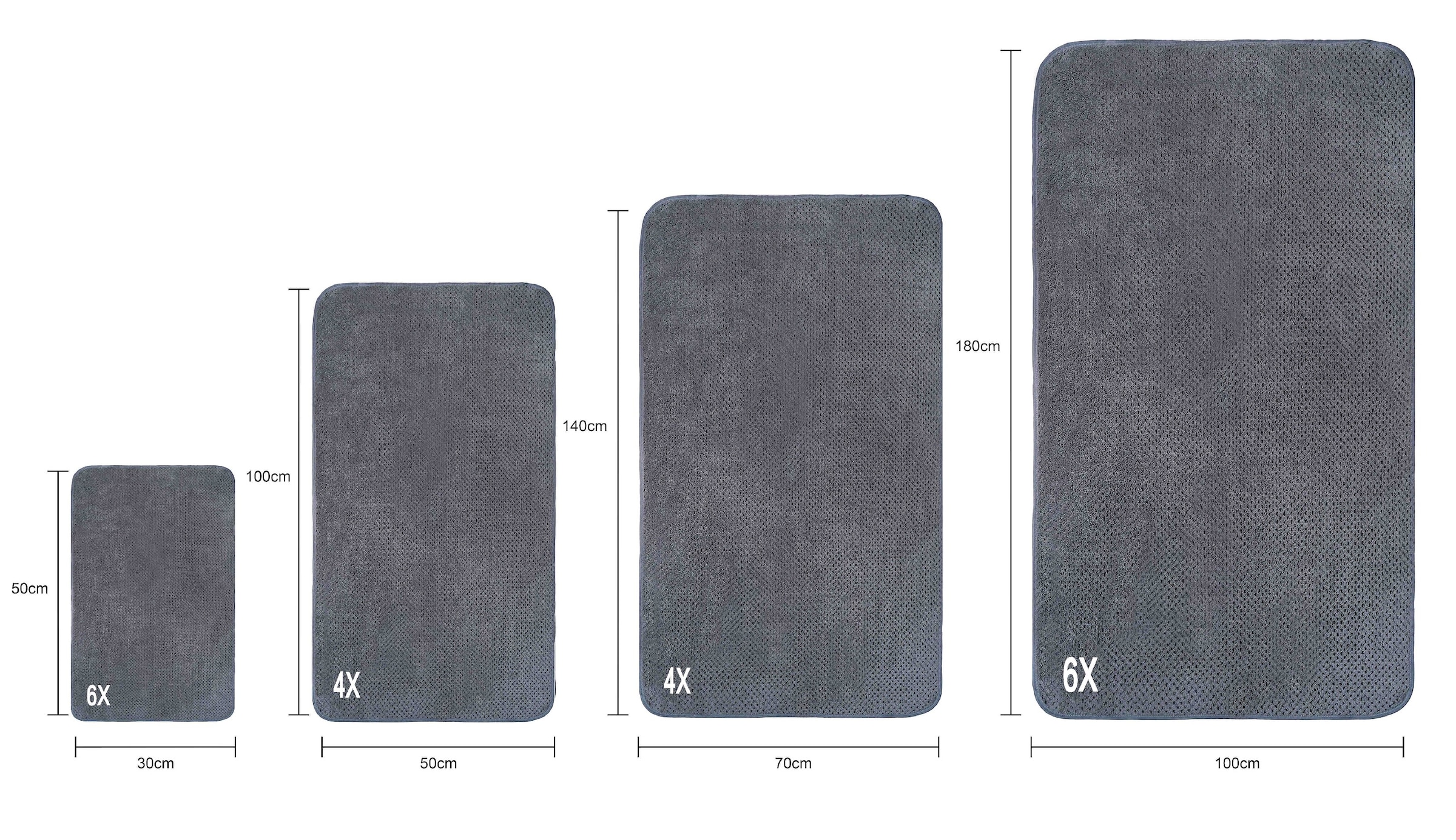 GOODproduct Handtücher »Parris, diverse Grössen, ideal als Sporthandtuch, Reisehandtuch« sehr leicht, kompakt, schnelltrocknend, Mikrofaser, mit Waffelmuster