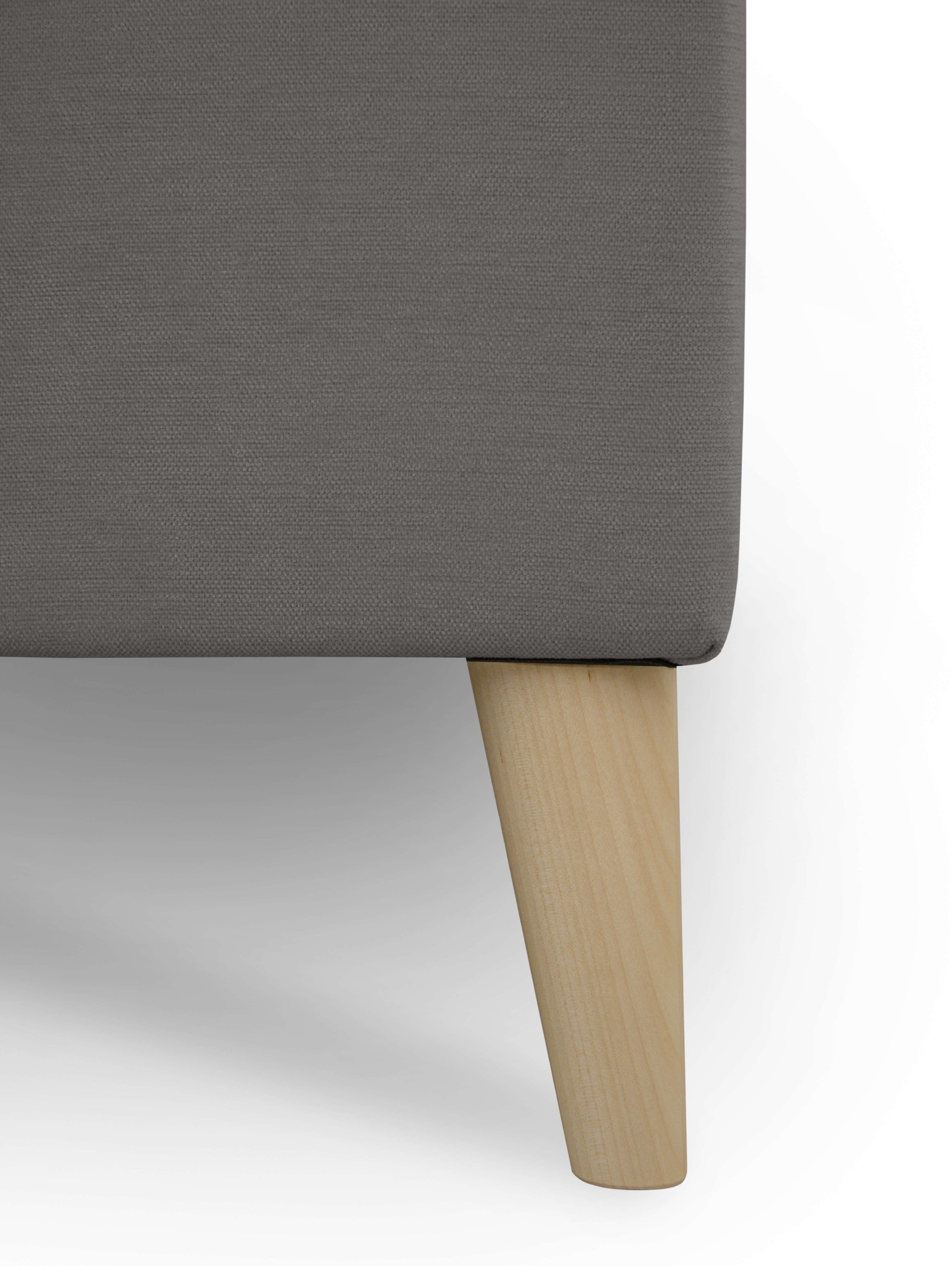 GOODproduct 3-Sitzer »Oland Skandi, weicher Chenille-Stoff« 224 cm, Wellenunterfederung, Skandi-Design, Massivholzfüsse