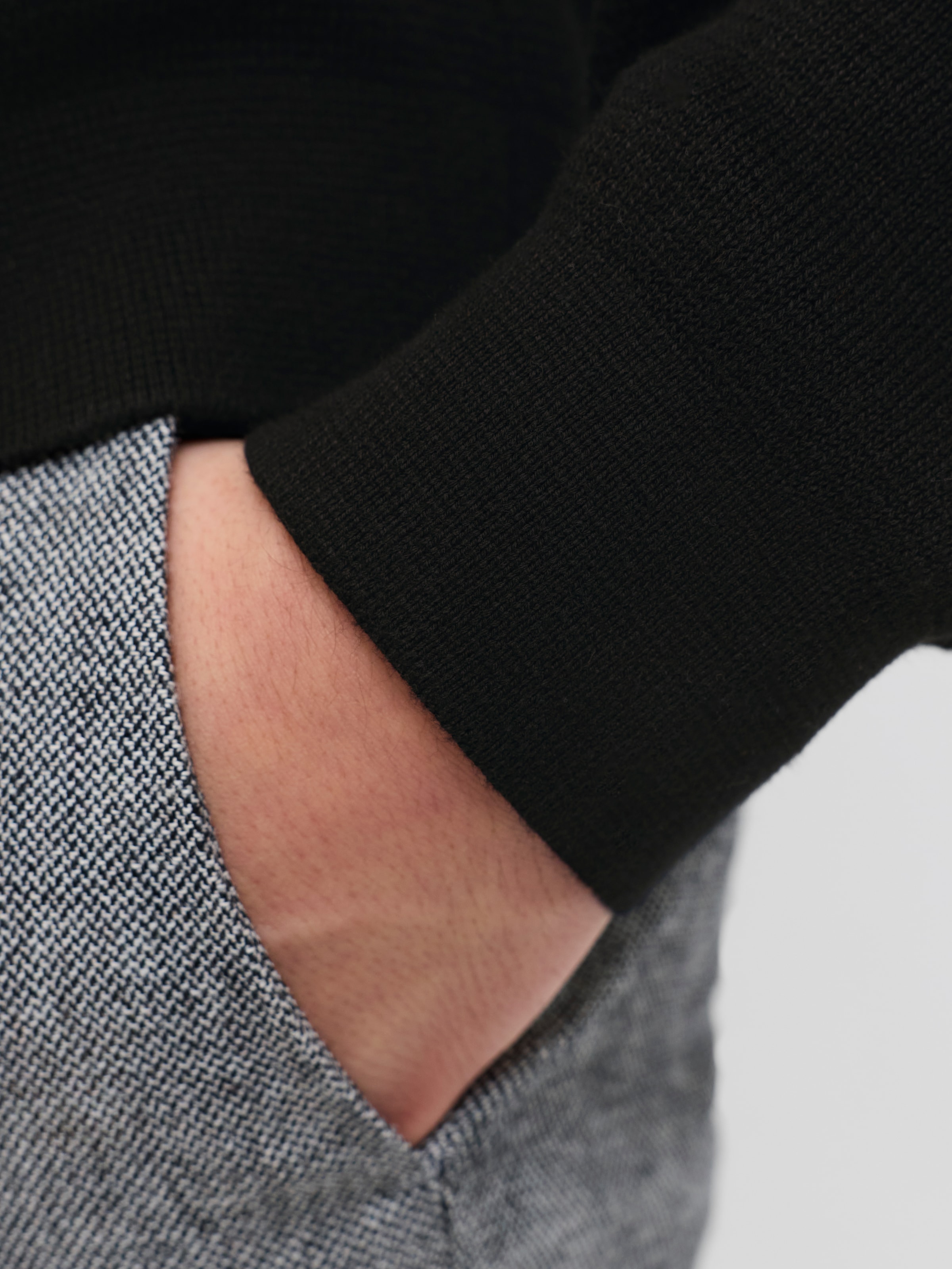 Jack & Jones Troyer »JPRBLAMILANO STITCH KNIT HALF ZIP SN« coton, coupe décontractée