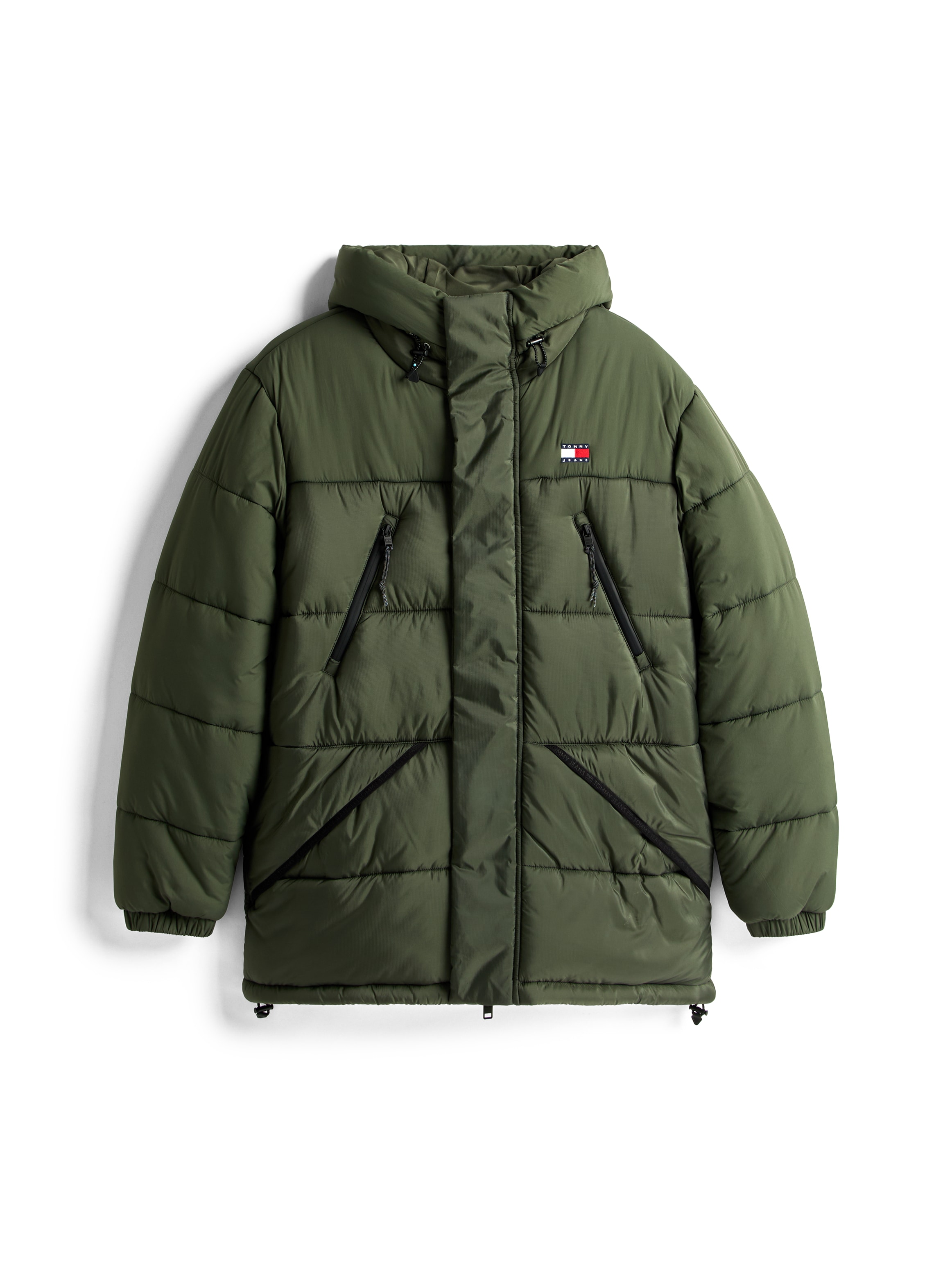 Tommy Jeans Manteau matelassé »FABRIC MIXED PARKA« Regular fit mit Kapuze