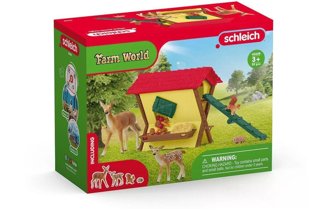 Schleich® Monde de jeu »Farm World Fütterung der Waldtiere«