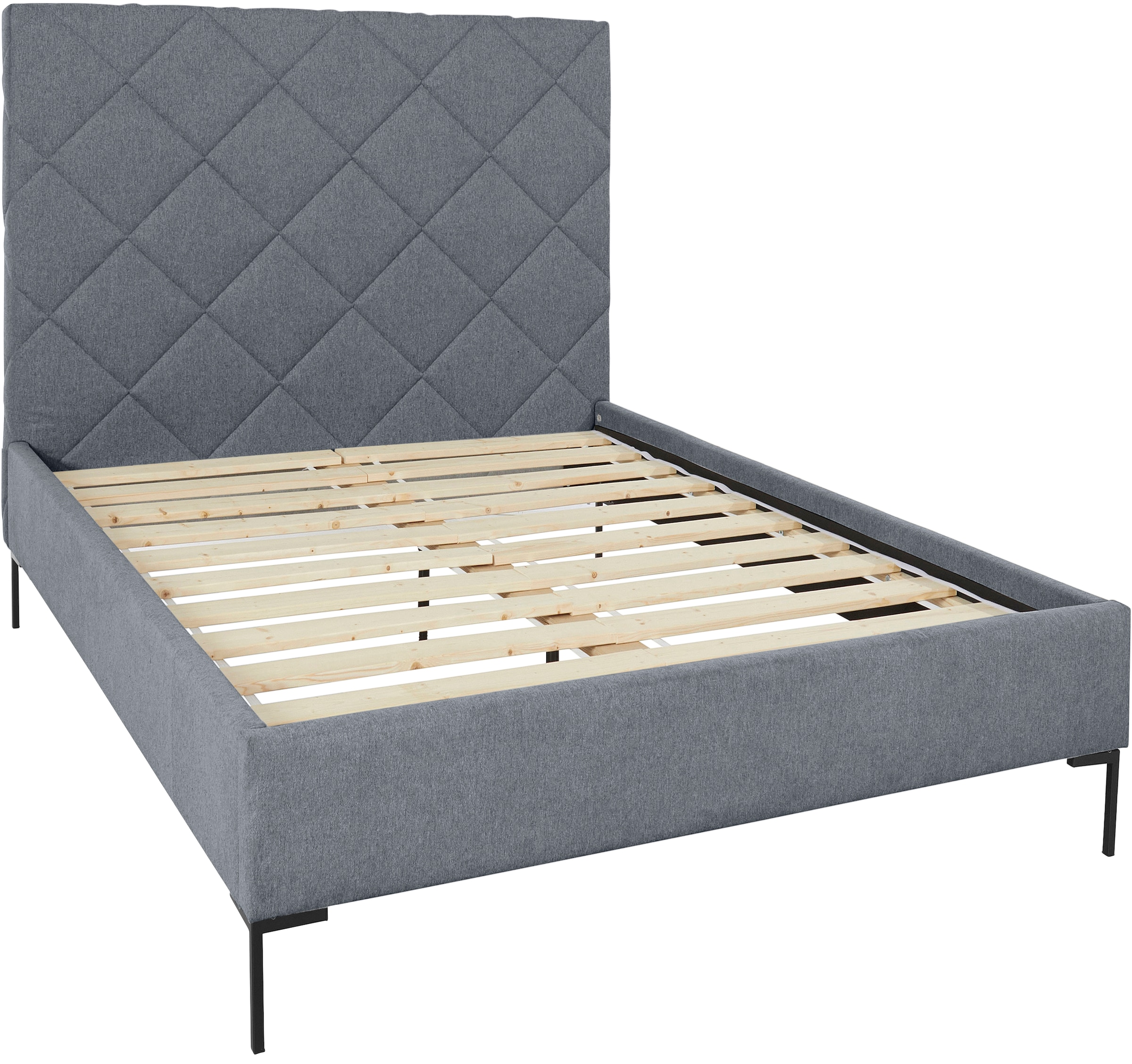 Home affaire Polsterbett »Charlott« Modernes Polsterbett mit oder ohne Lattenrost