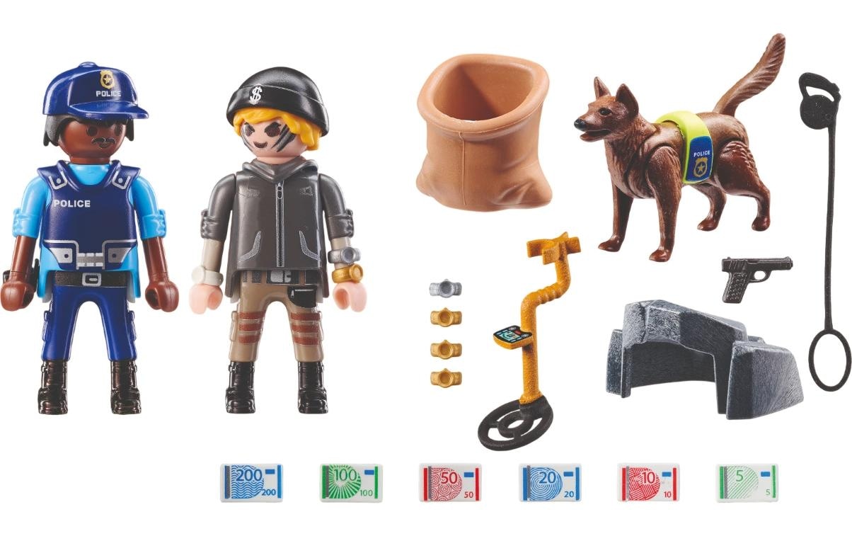 Playmobil® Jeu de construction »Action Heroes Spurensuche mit Hund 71731«