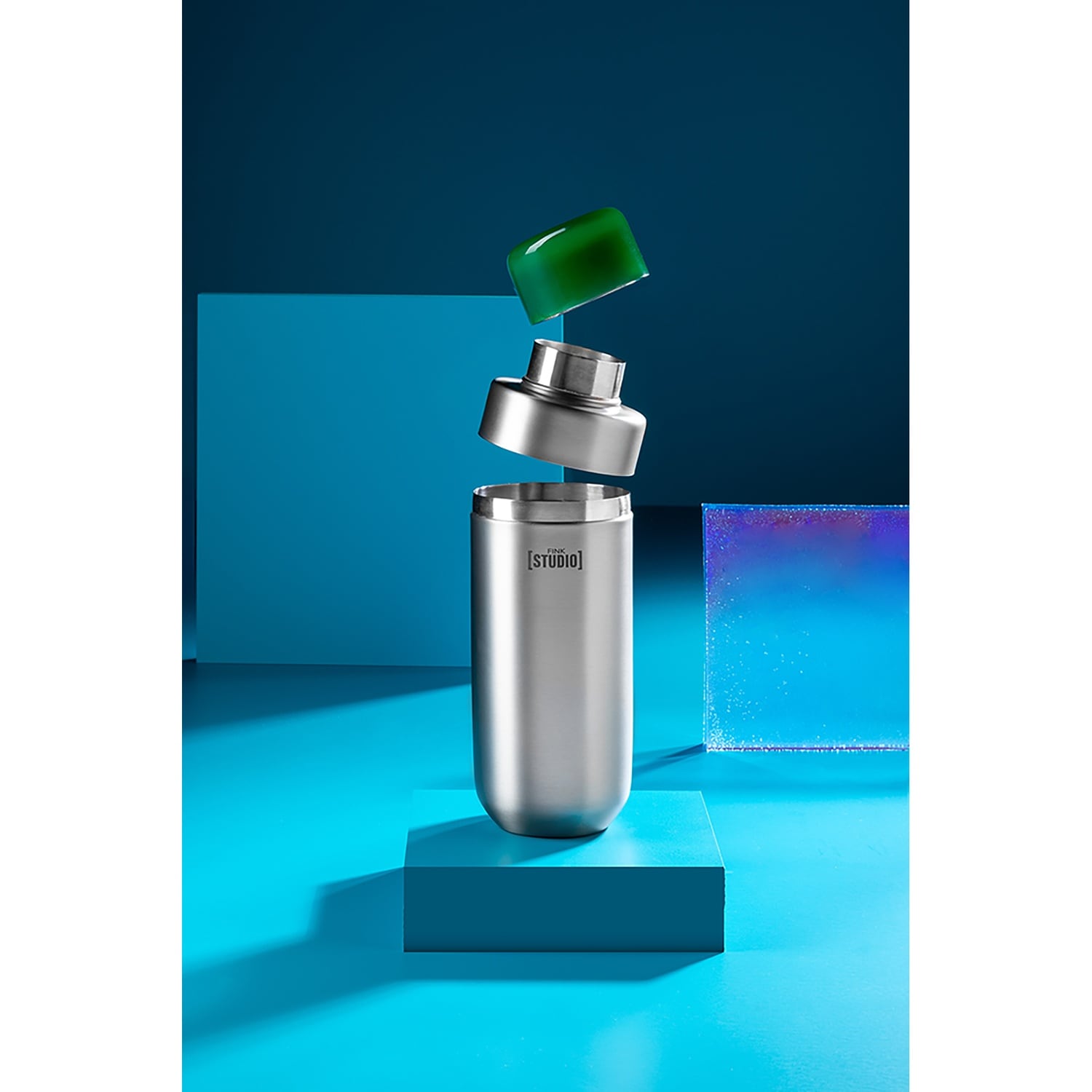 FINK STUDIO Shaker à cocktail »ICE LOVE« dans un emballage cadeau