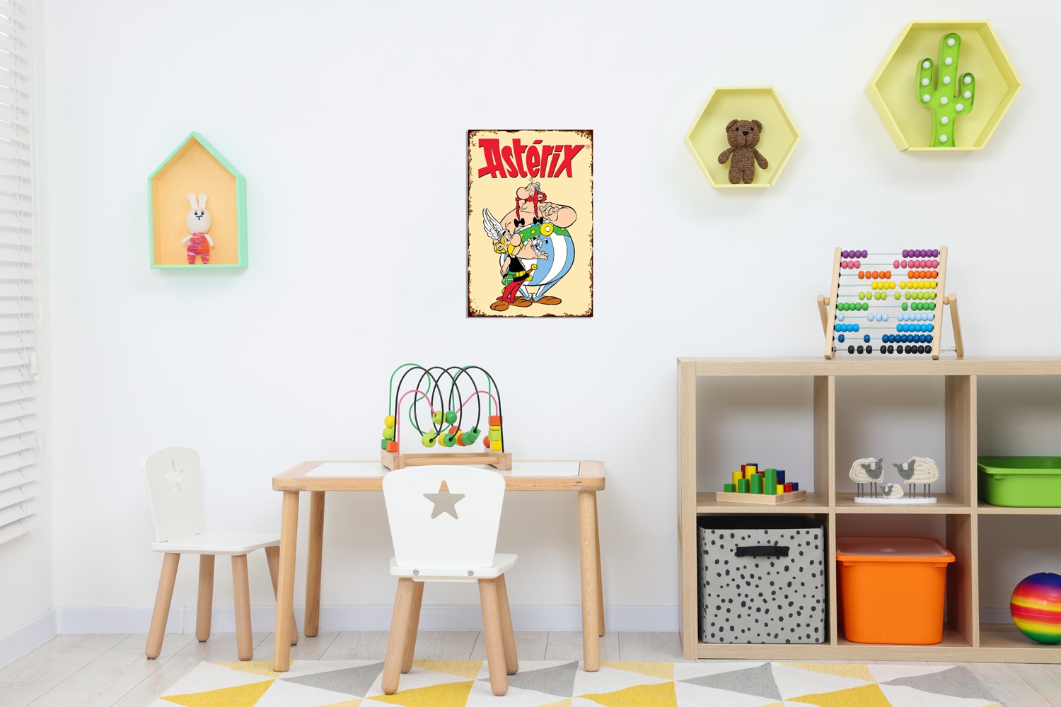 LuckyLinde Metallbild »Asterix und Obelix« Fantasy | Figuren | Film | Filmfiguren 1 Stk. tlg. Stahlschild 20x30 cm Wanddeko Bild zum Film "Kampf der Häuptlinge"