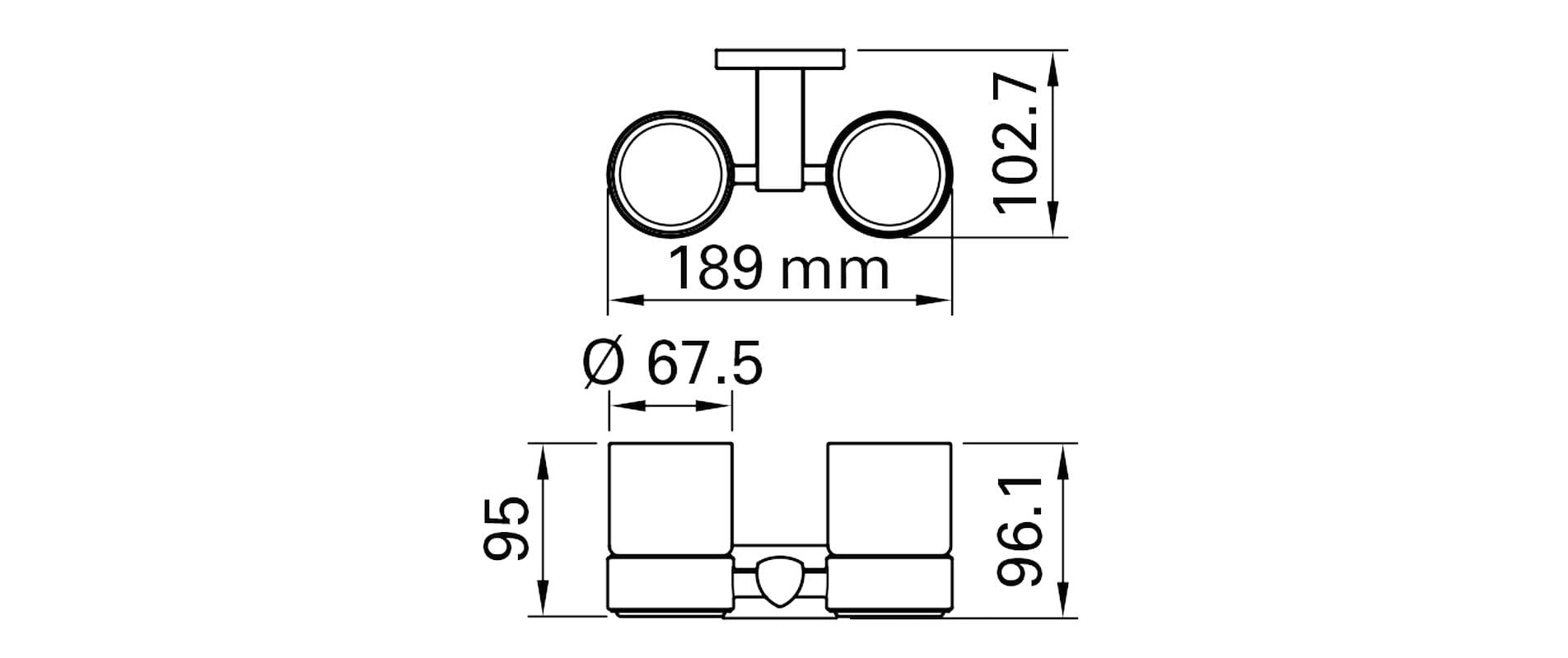 diaqua® Badaccessoire-Set »schwarz matt, doppel«