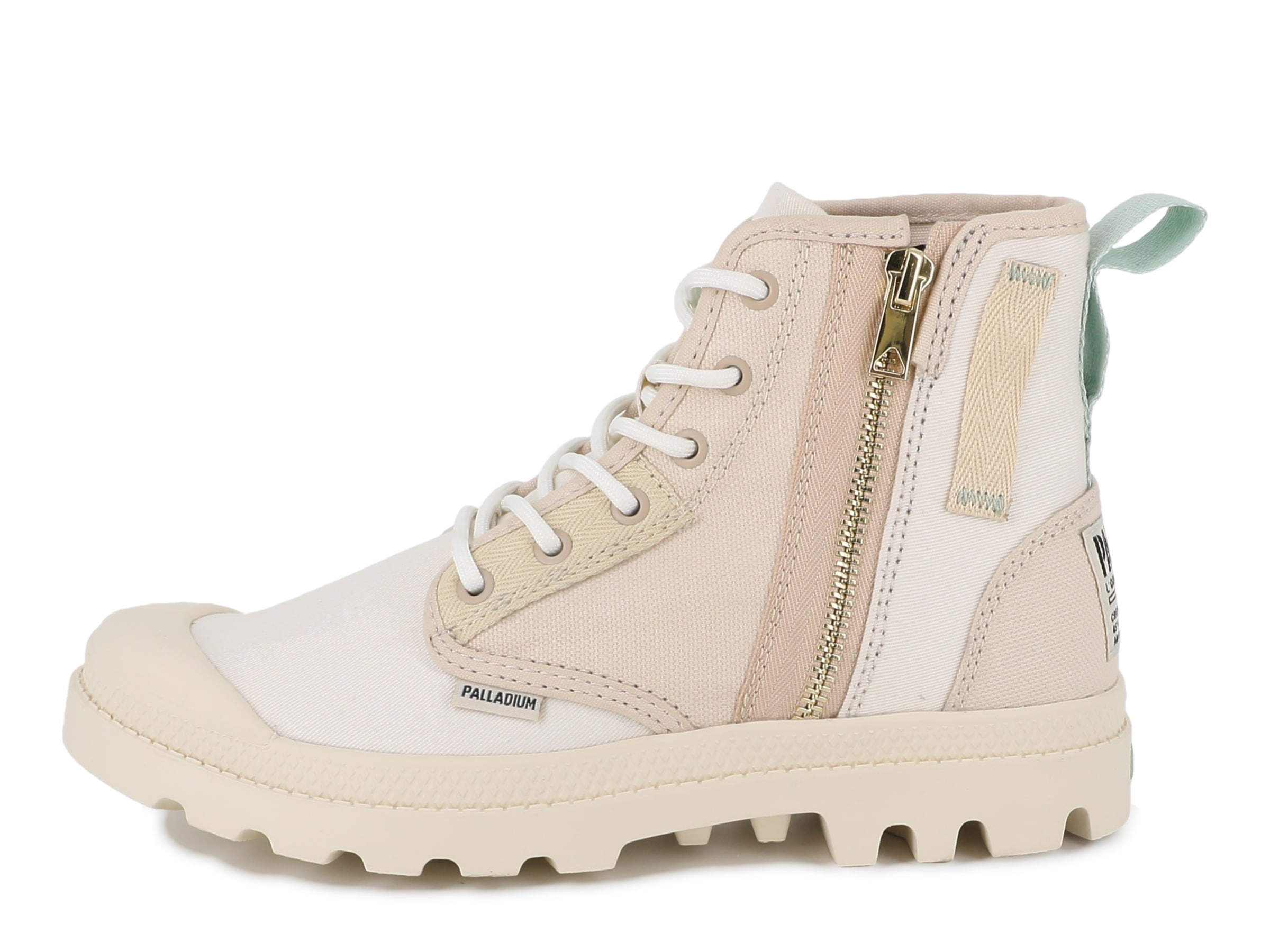 Palladium Schnürboots »PAMPA DETROIT ZIP SU«  Schnürstiefel, Schnürstiefelette aus Canvas mit Reissverschluss