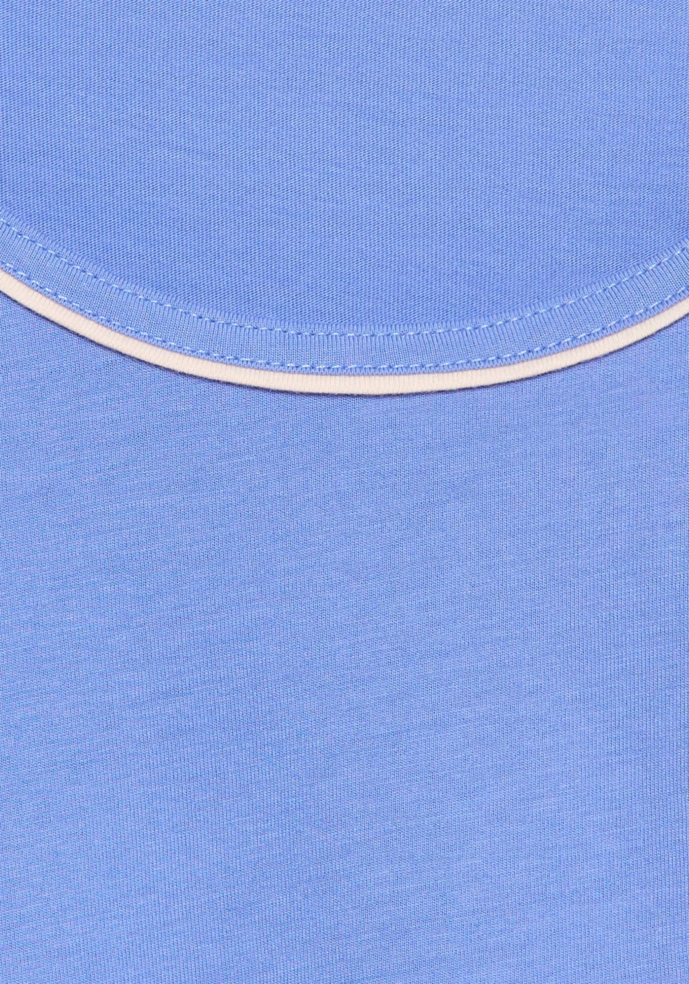 LASCANA Haut de pyjama 1 avec passepoils contrastants