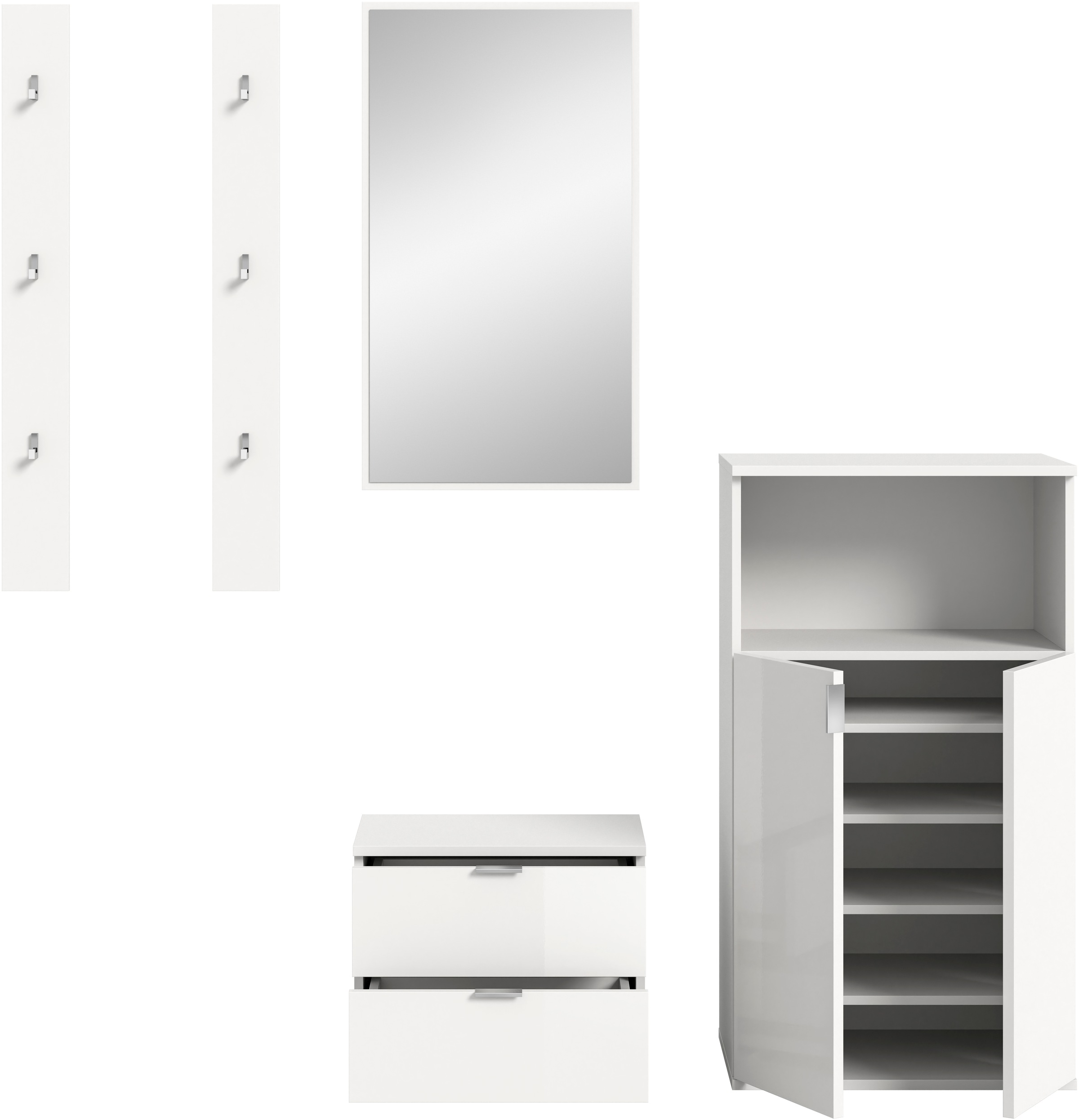 Home affaire Garderoben-Set »Trondheim, Garderobenset 4-tlg. Breite 176 cm,« 4 Stk. tlg.