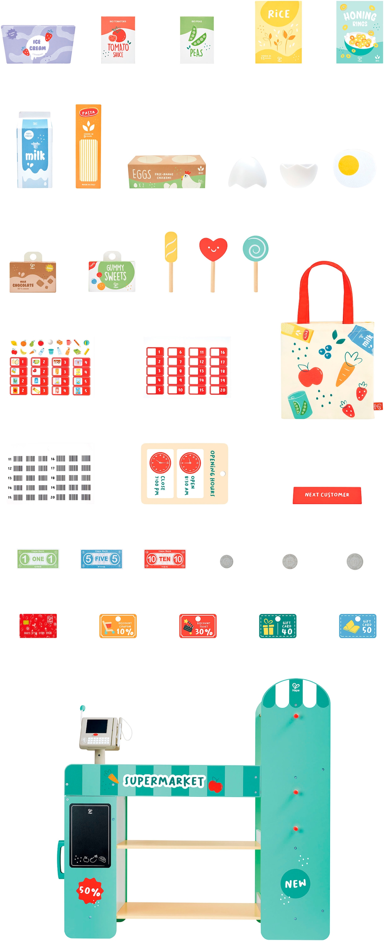 Hape Kaufladen »Intelligenter Supermarkt«