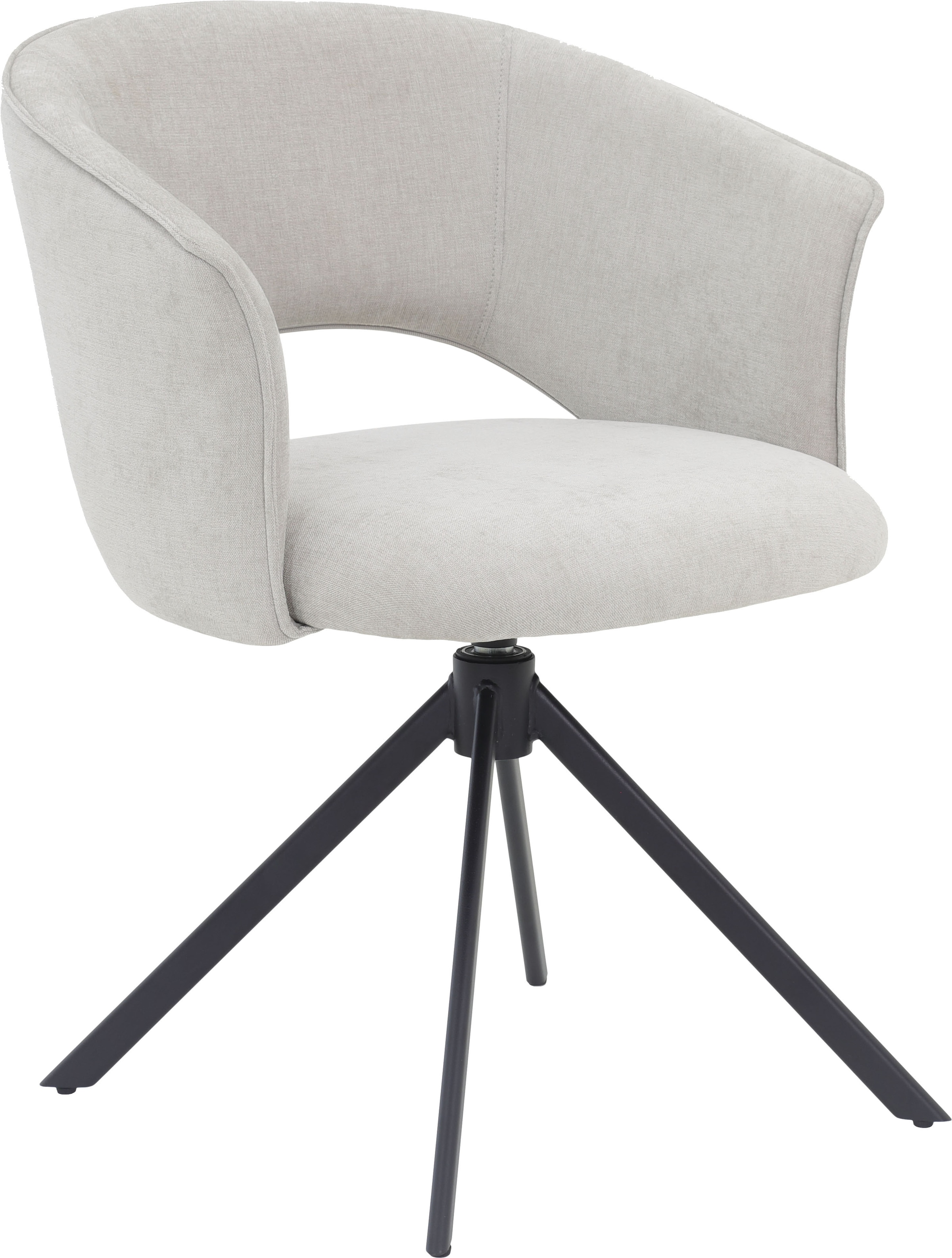 TOM TAILOR HOME Armlehnstuhl »CURVY ARMCHAIR« (Set) 2 Stk.mit Armlehnen, drehbar, Rückholfunktion, Rückenausschnitt